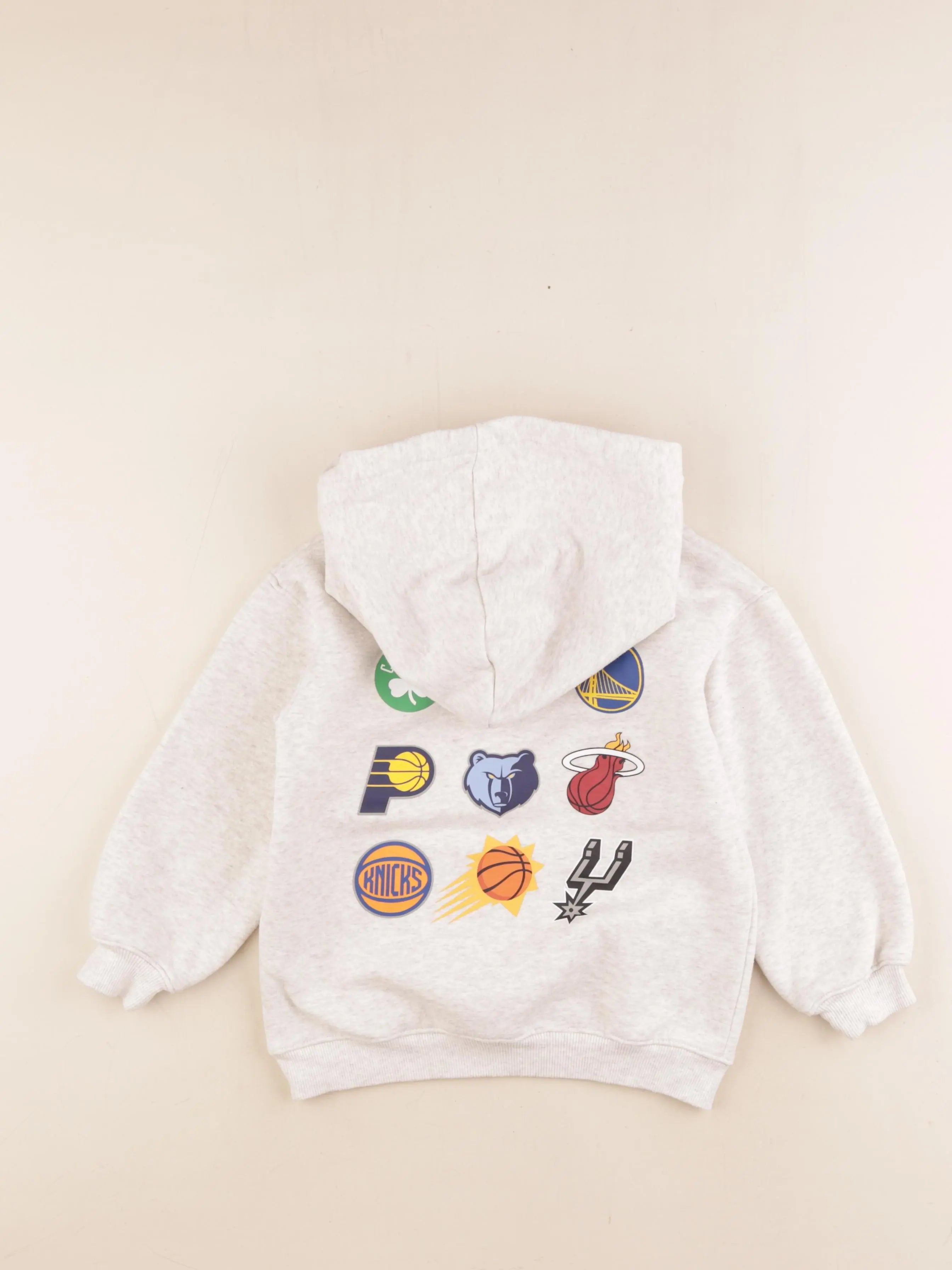 H&M - sweat imprimé au dos gris - 4/6 ans