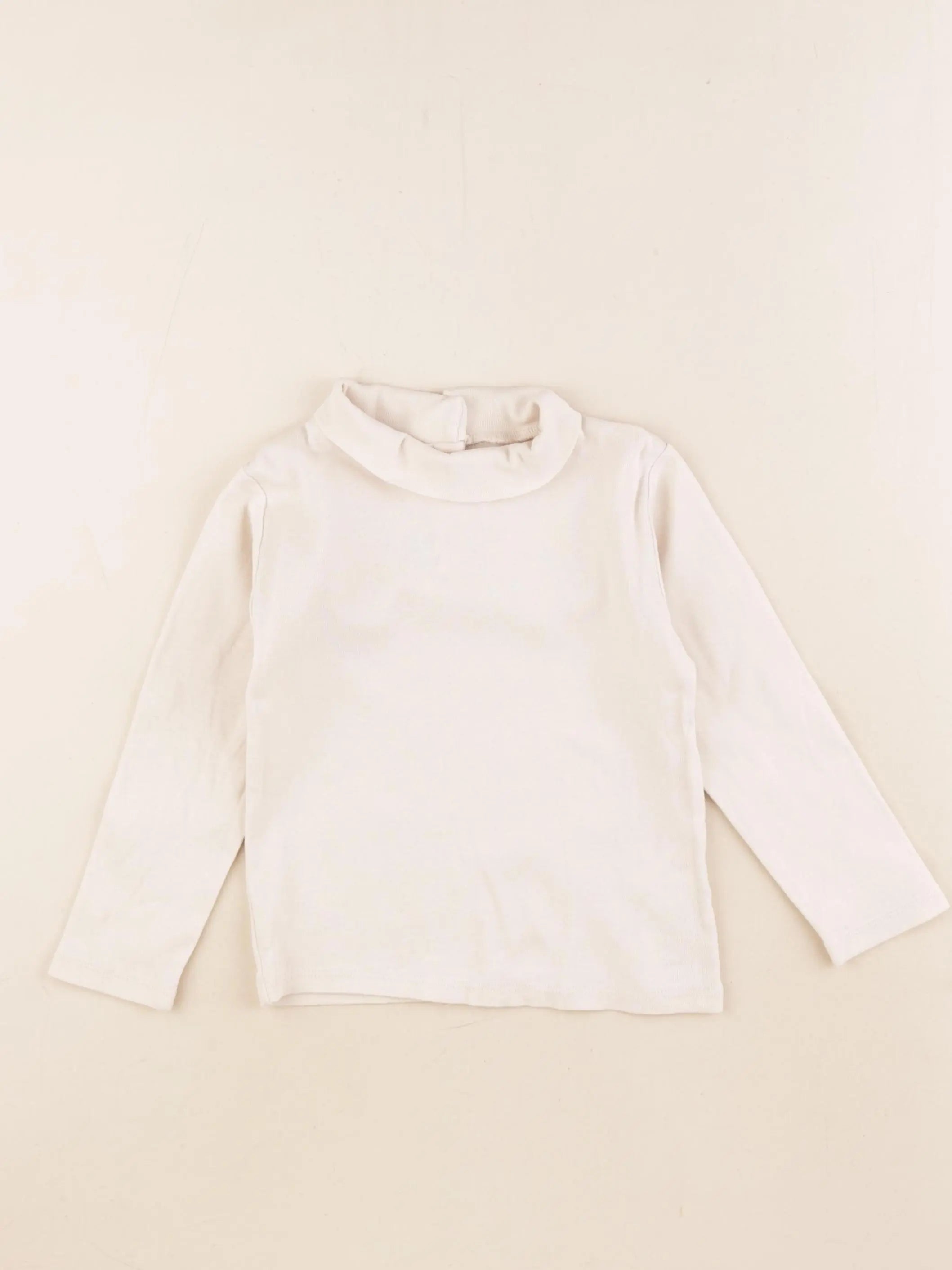 Vertbaudet - sous-pull beige - 3 ans