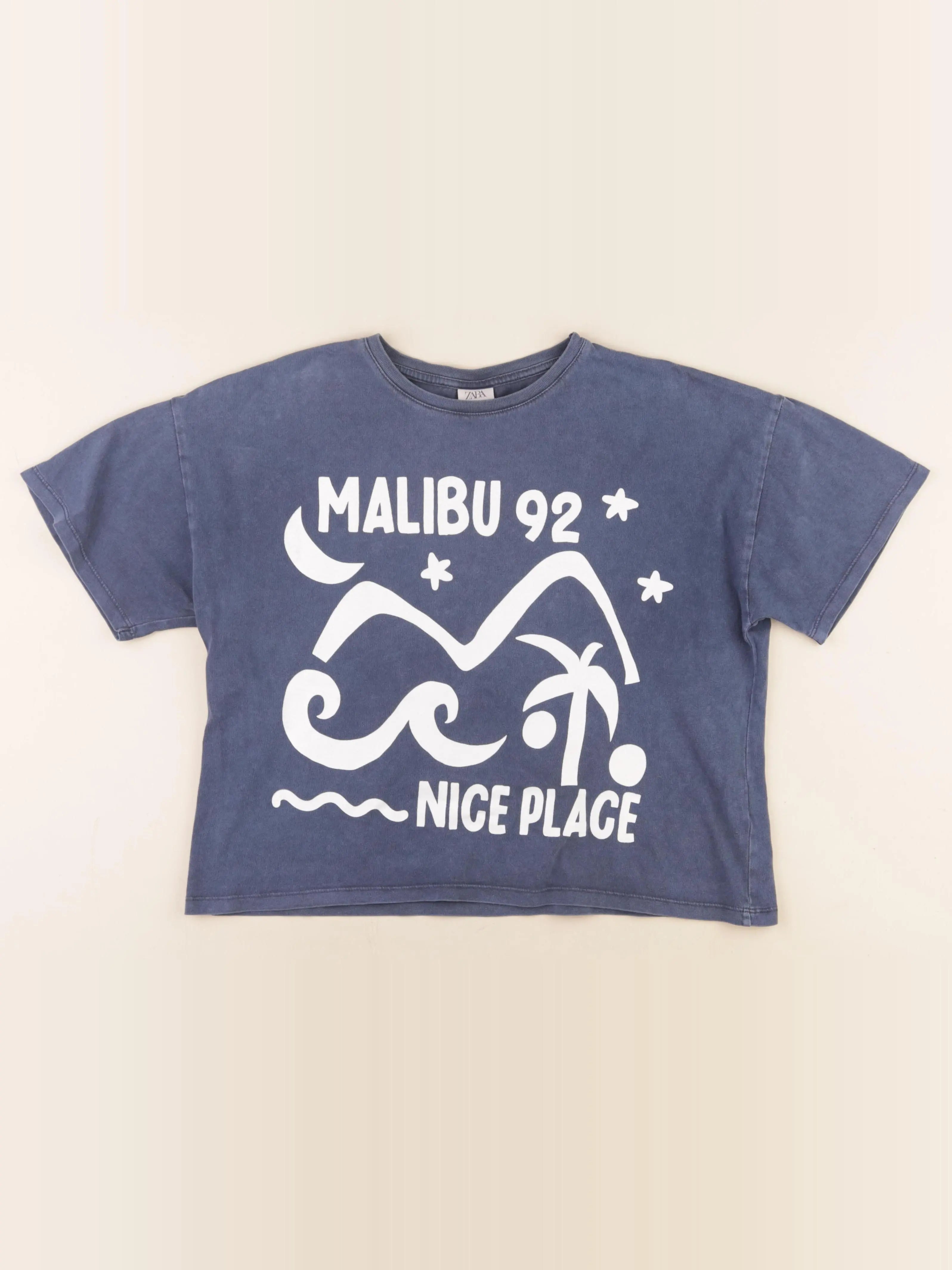 Zara - tee-shirt bleu - 11/12 ans