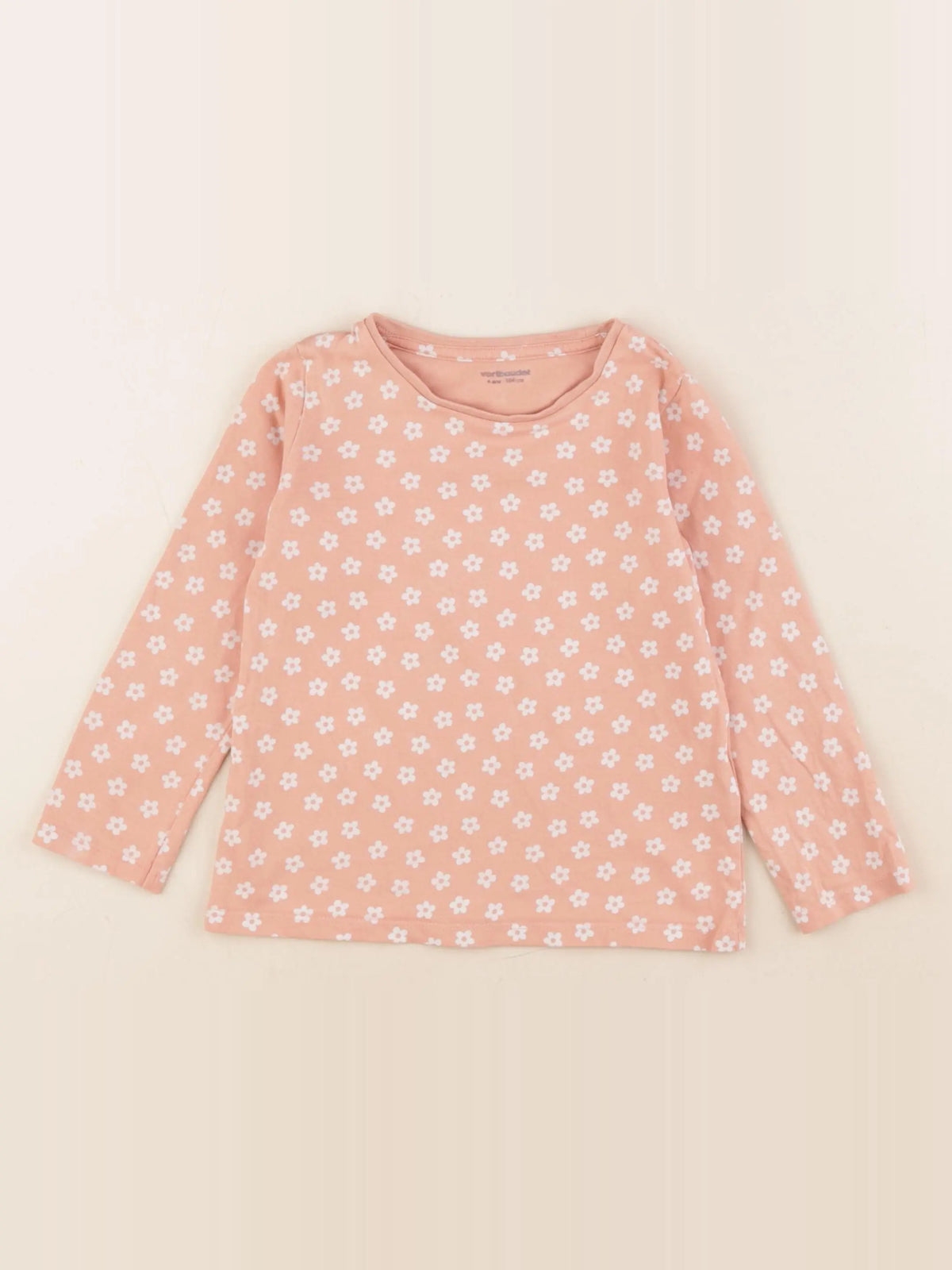 Vertbaudet - tee-shirt rose - 4 ans