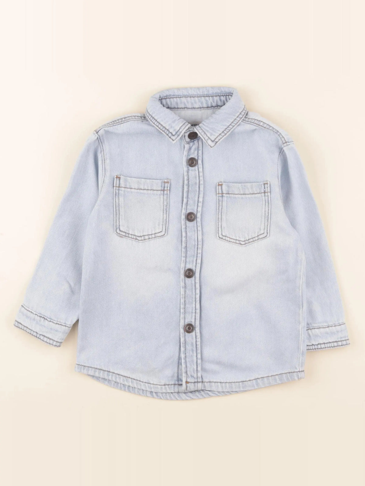 Vertbaudet - chemise bleu - 3 ans