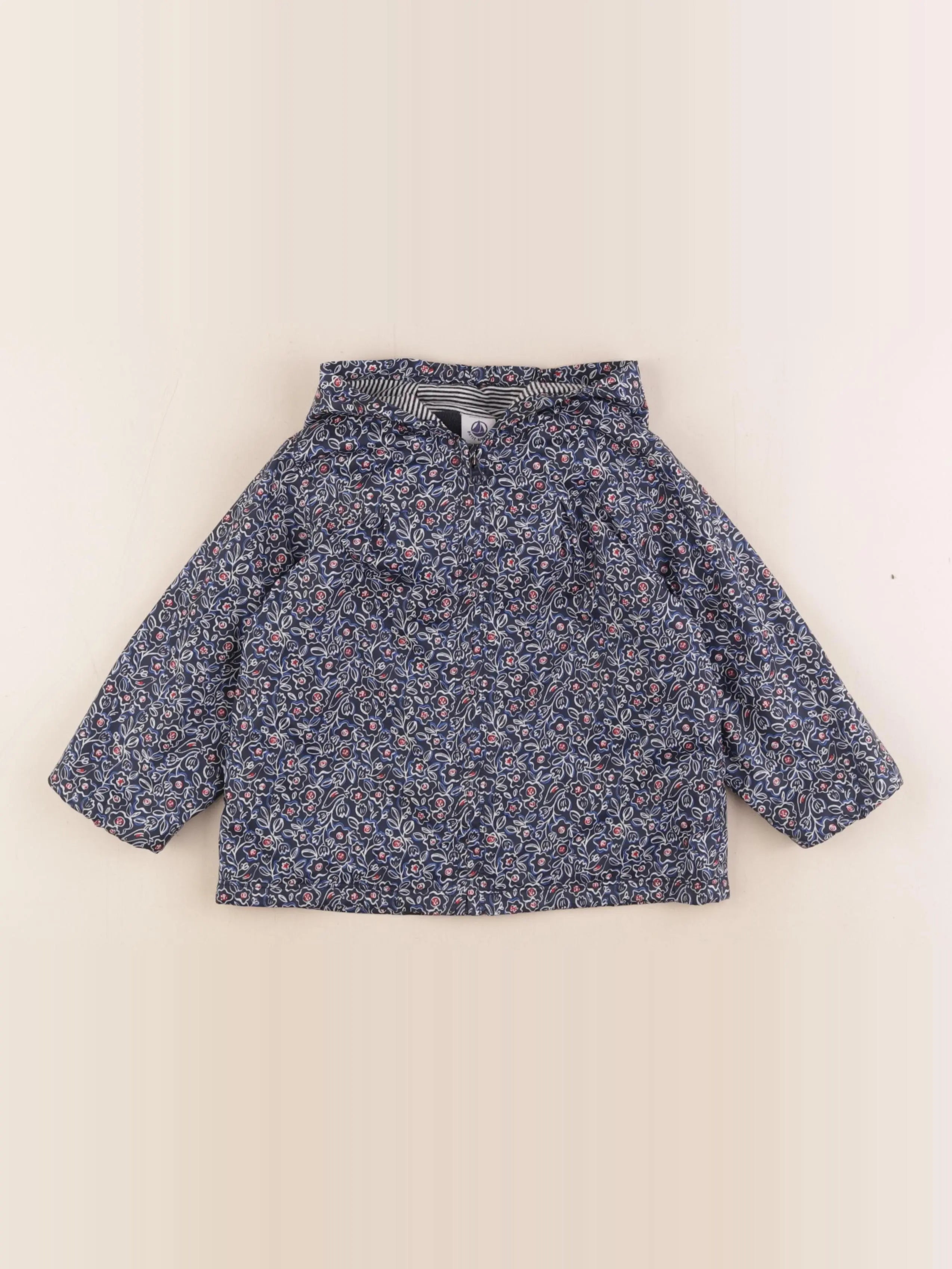 Petit Bateau - imperméable bleu - 24 mois