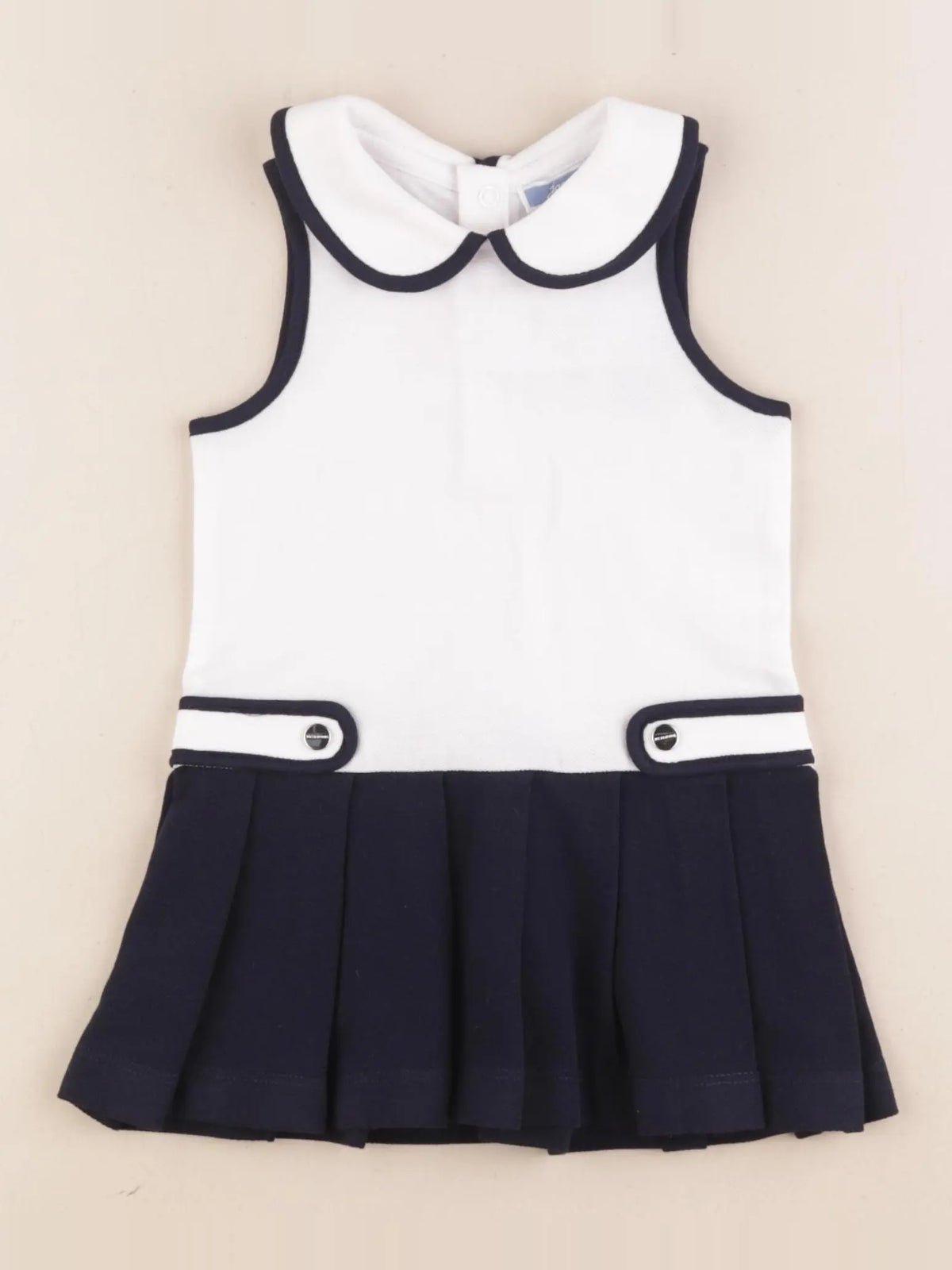 Jacadi - robe bleu, blanc - 18 mois
