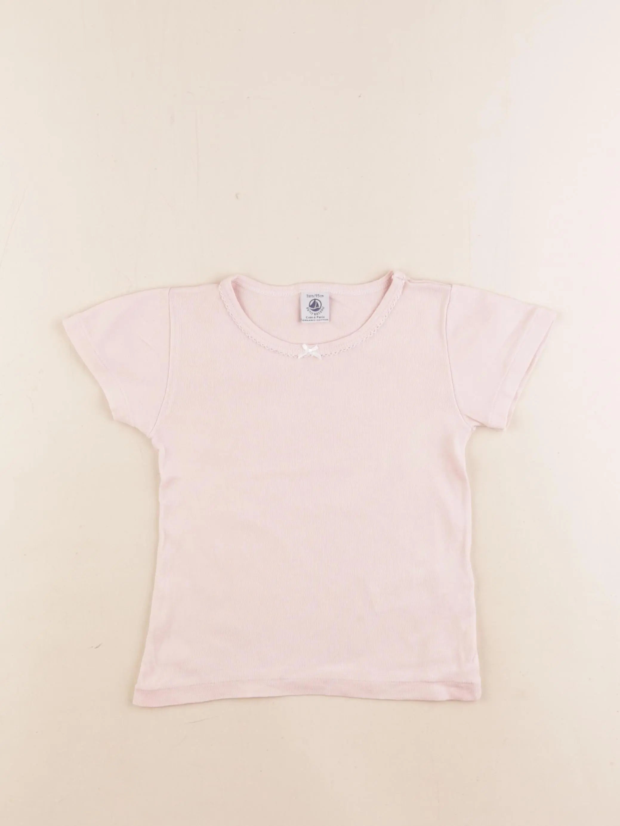 Petit Bateau - maillot de corps rose - 3 ans