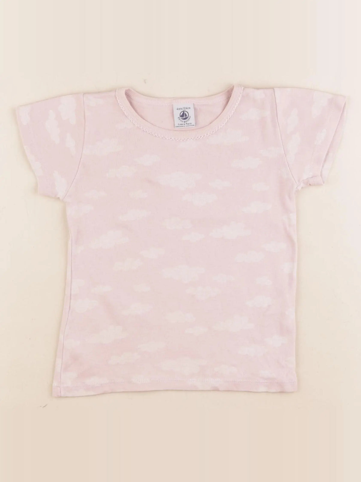 Petit Bateau - maillot de corps rose - 4 ans