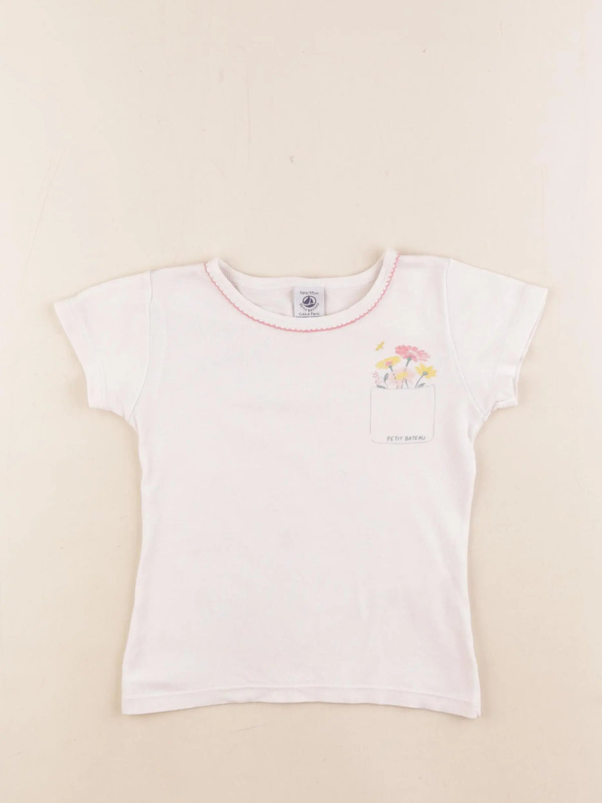 Petit Bateau - maillot de corps rose - 3 ans
