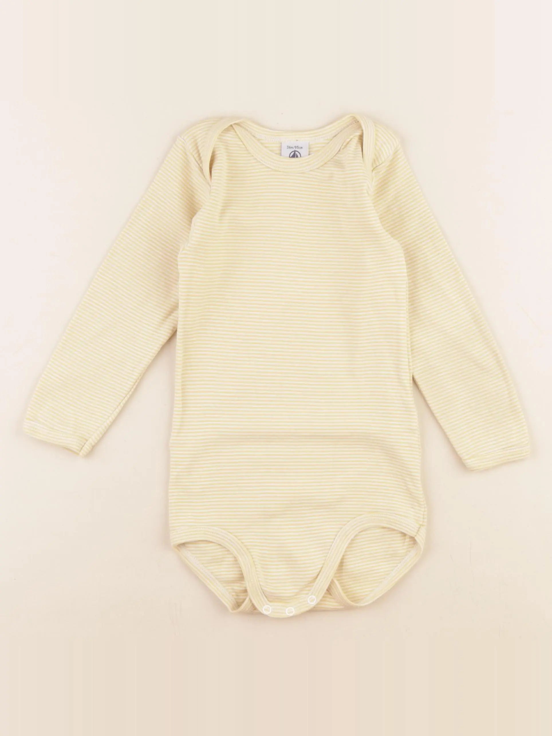 Petit Bateau - body jaune - 36 mois