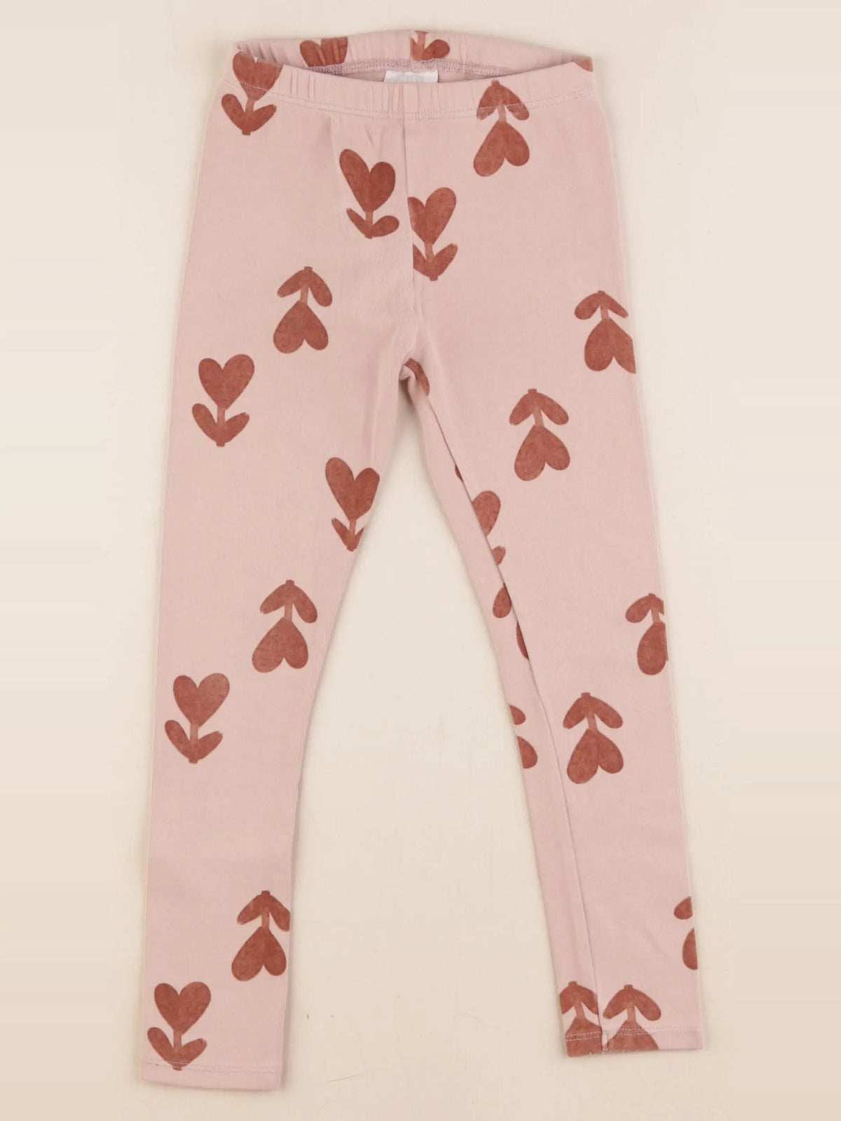 Zara - legging rose, marron - 5/6 ans