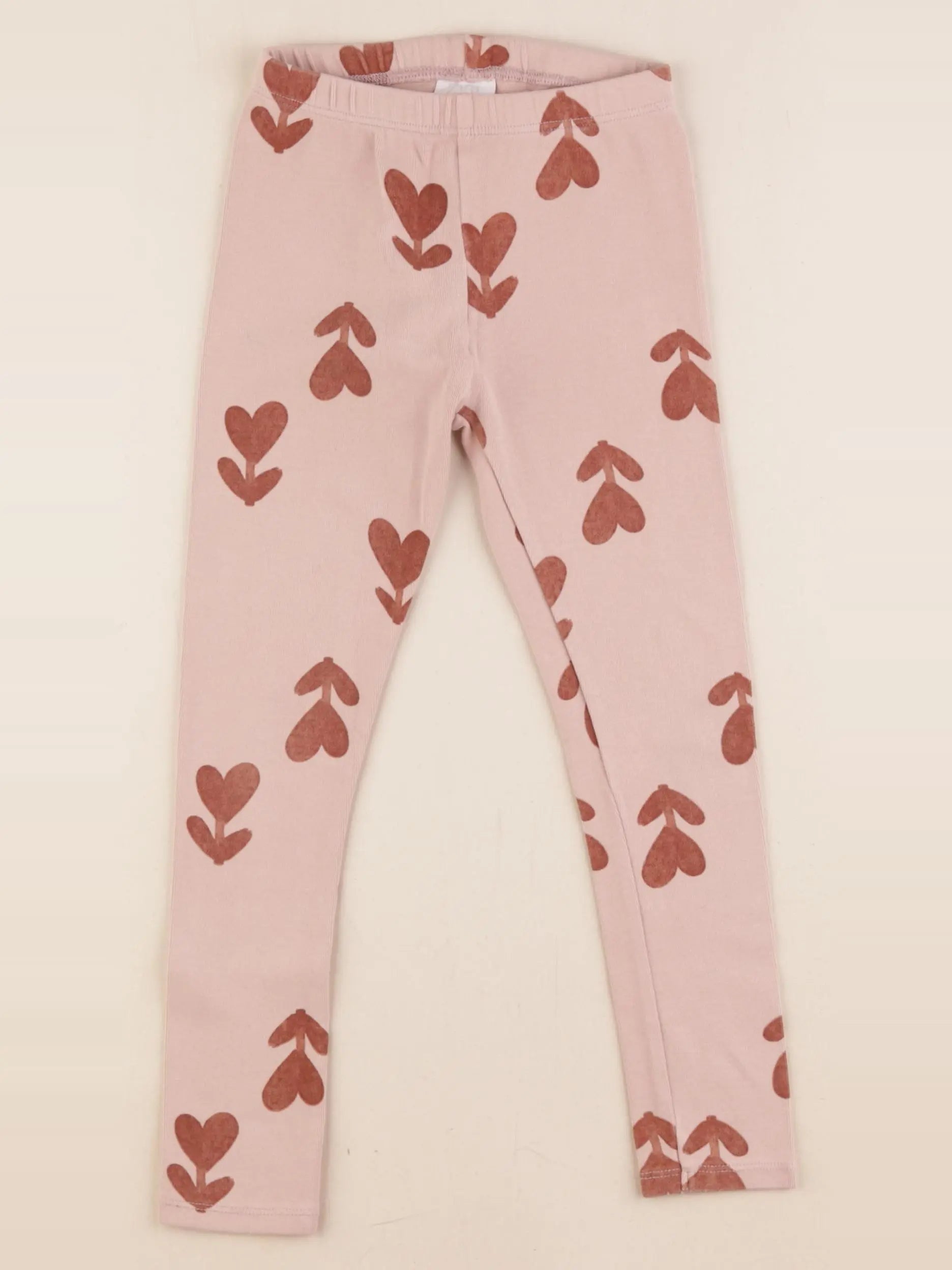 Zara - legging rose, marron - 5/6 ans
