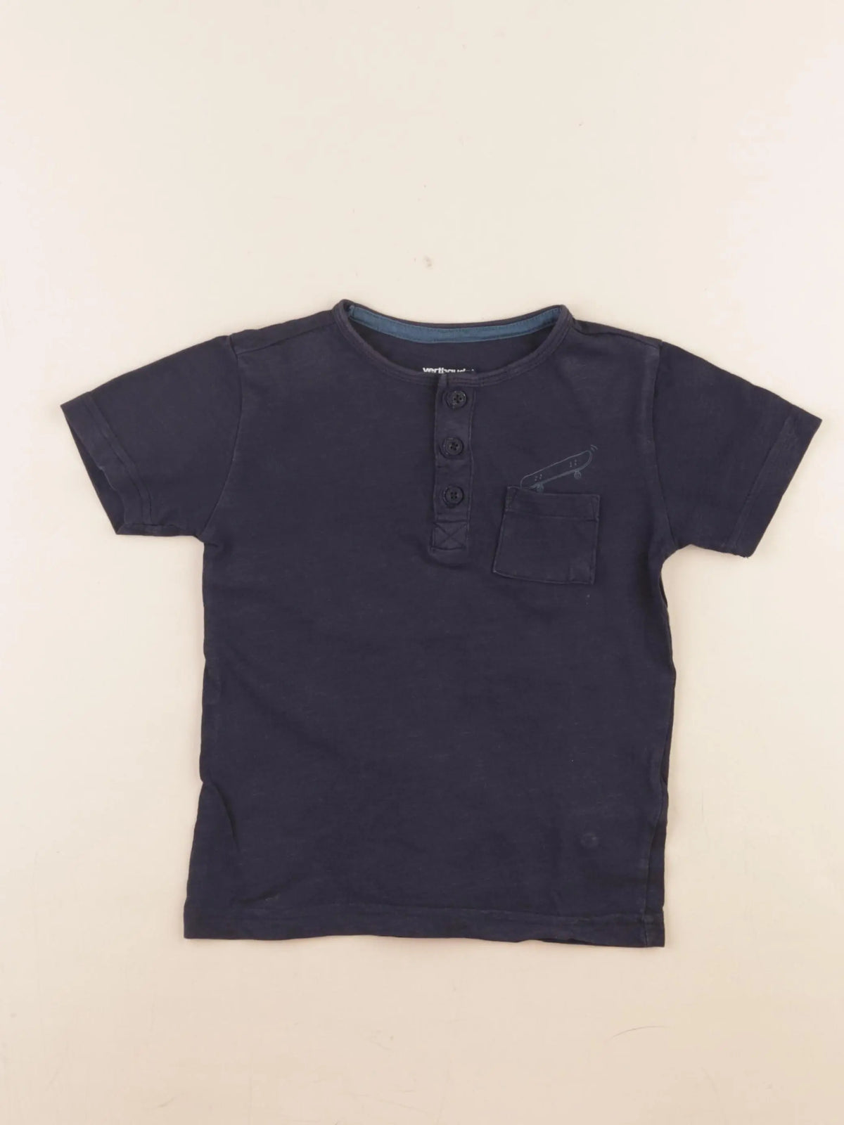 Vertbaudet - tee-shirt bleu - 4 ans