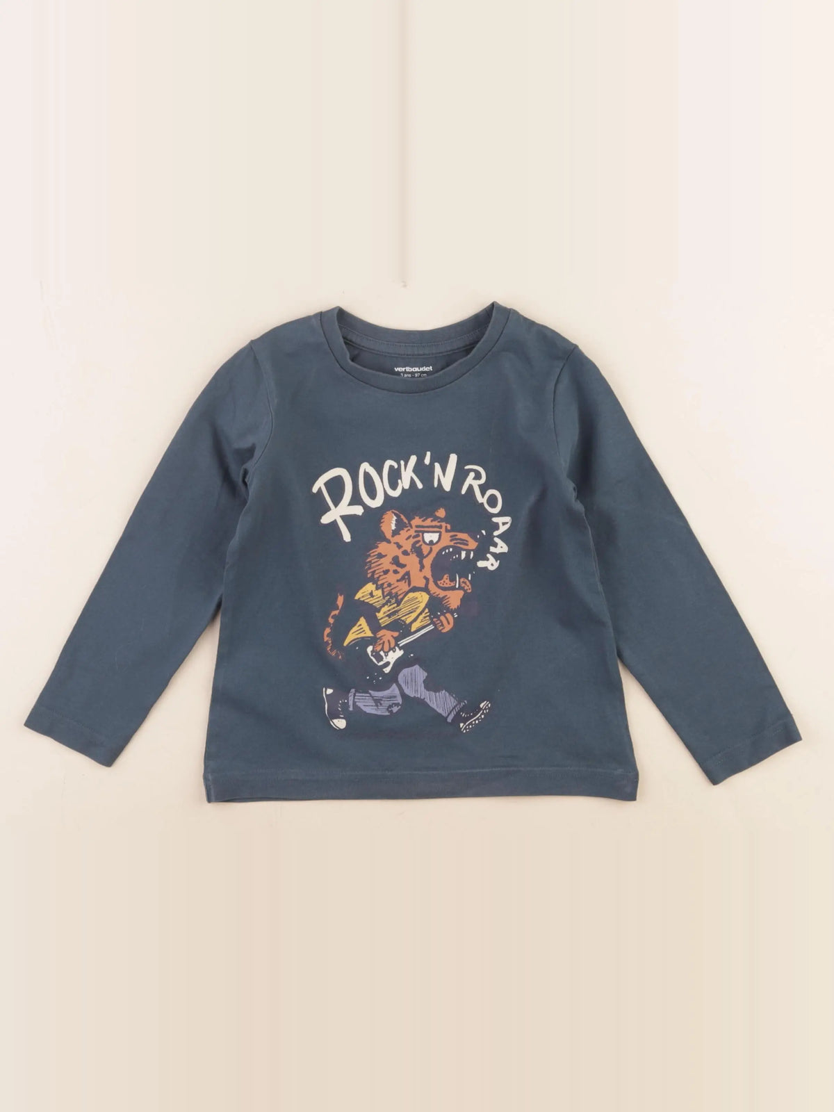 Vertbaudet - tee-shirt bleu - 3 ans