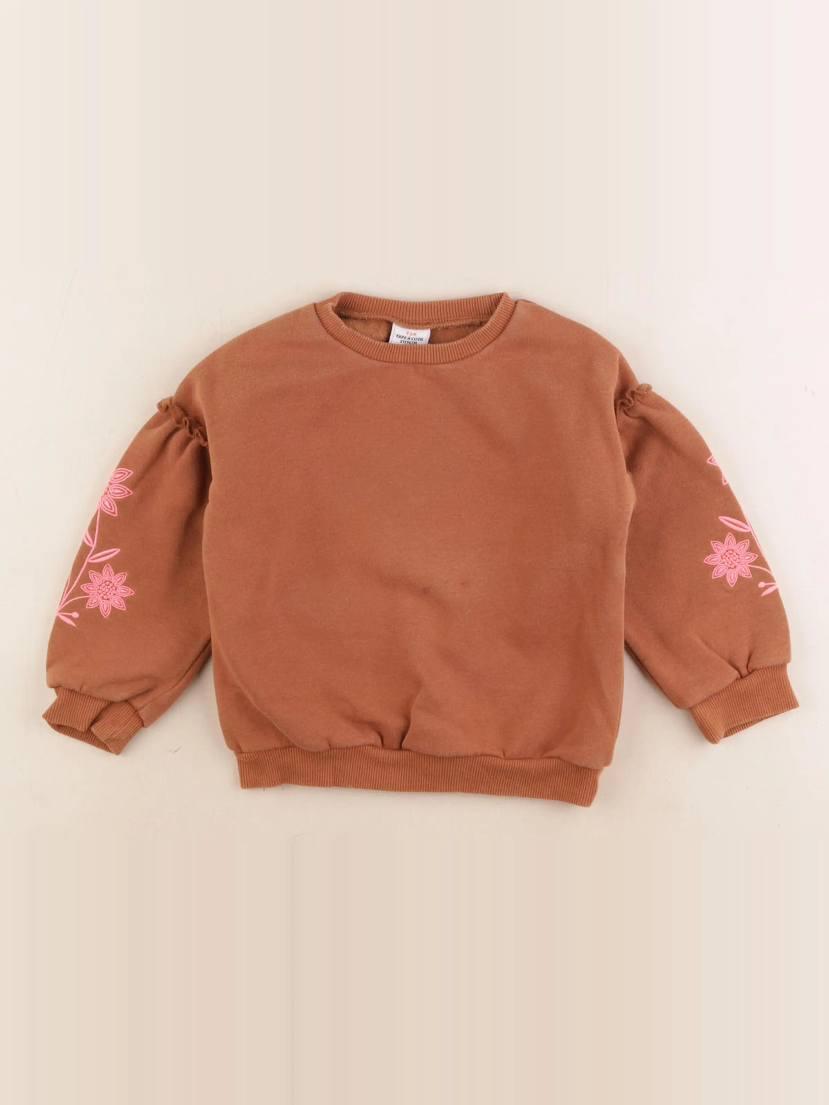 Tape à l'oeil - sweat marron - 3 ans