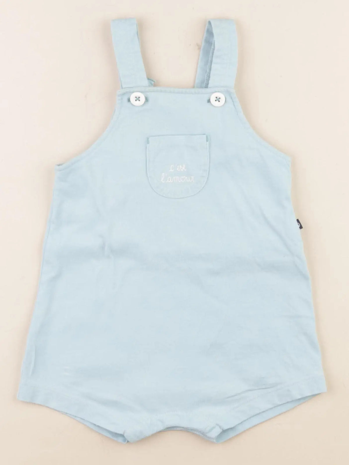 Petit Bateau - salopette bleu - 12 mois