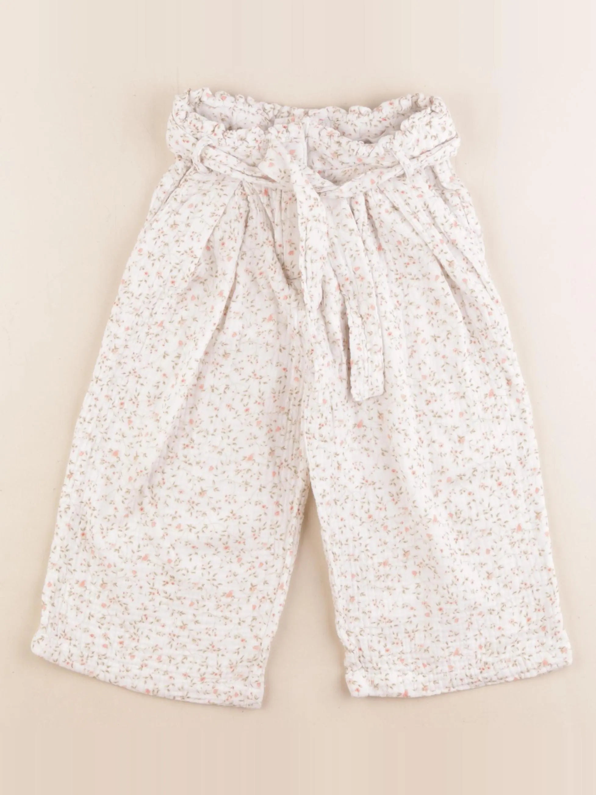 Vertbaudet - pantalon rose, beige - 5 ans