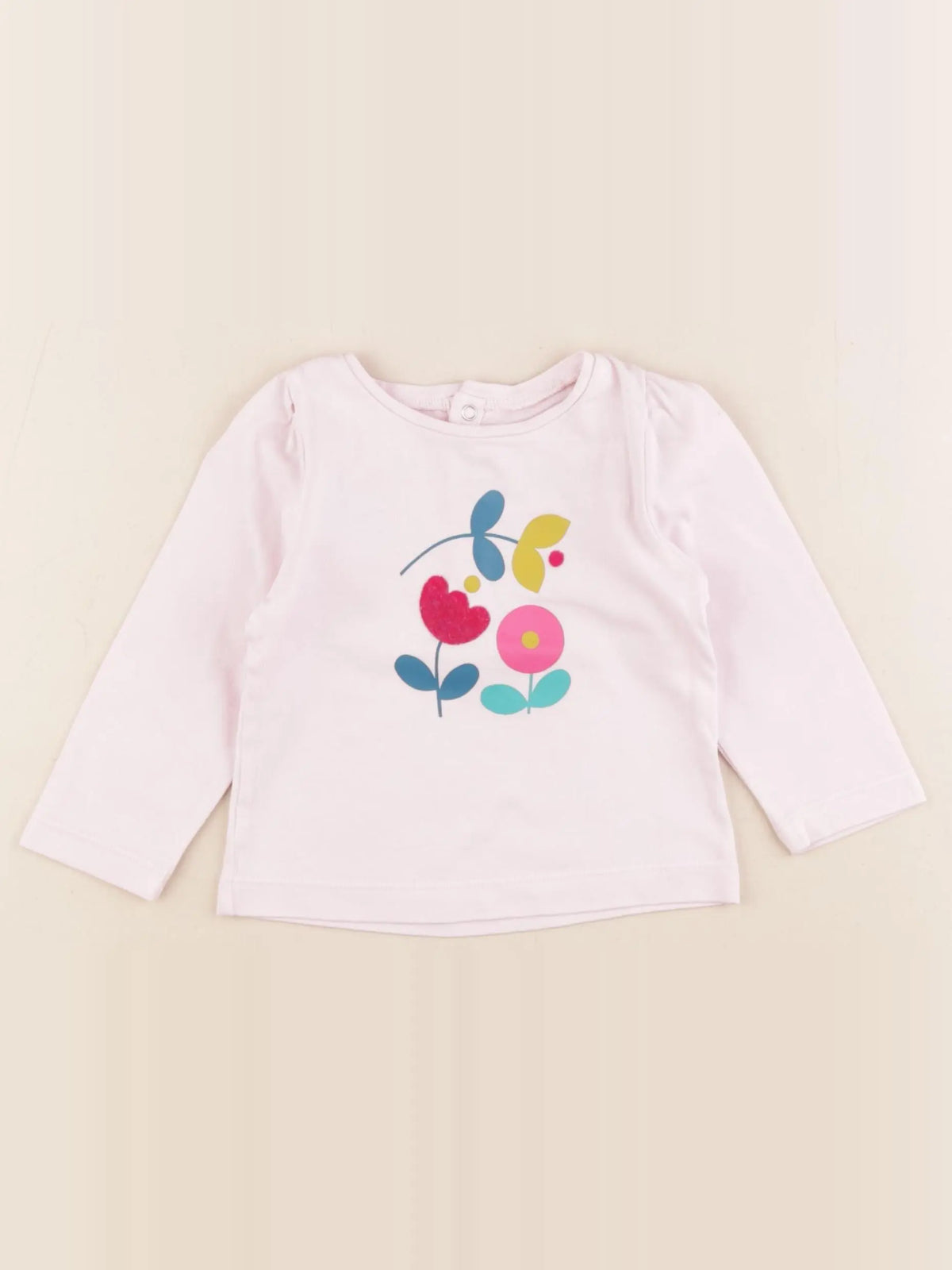 Jacadi - tee-shirt rose - 12 mois