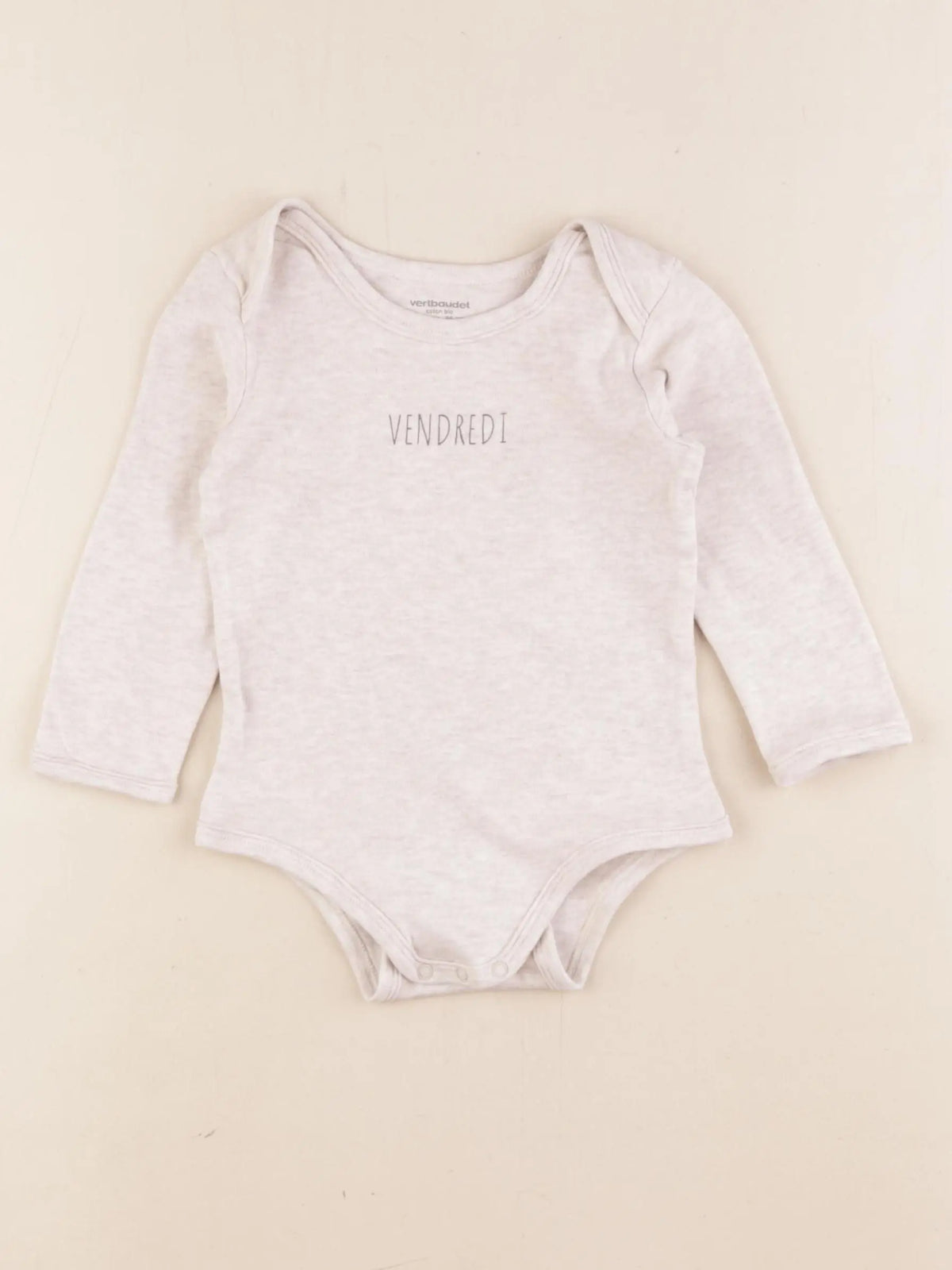 Vertbaudet - body beige - 2 ans