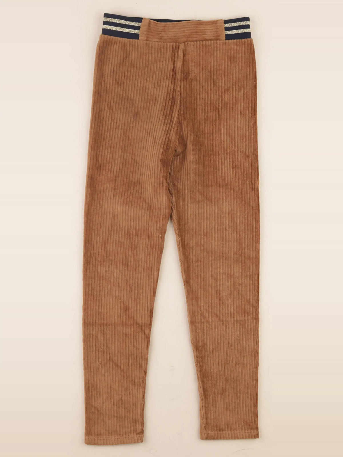 Vertbaudet - legging velours marron - 8 ans