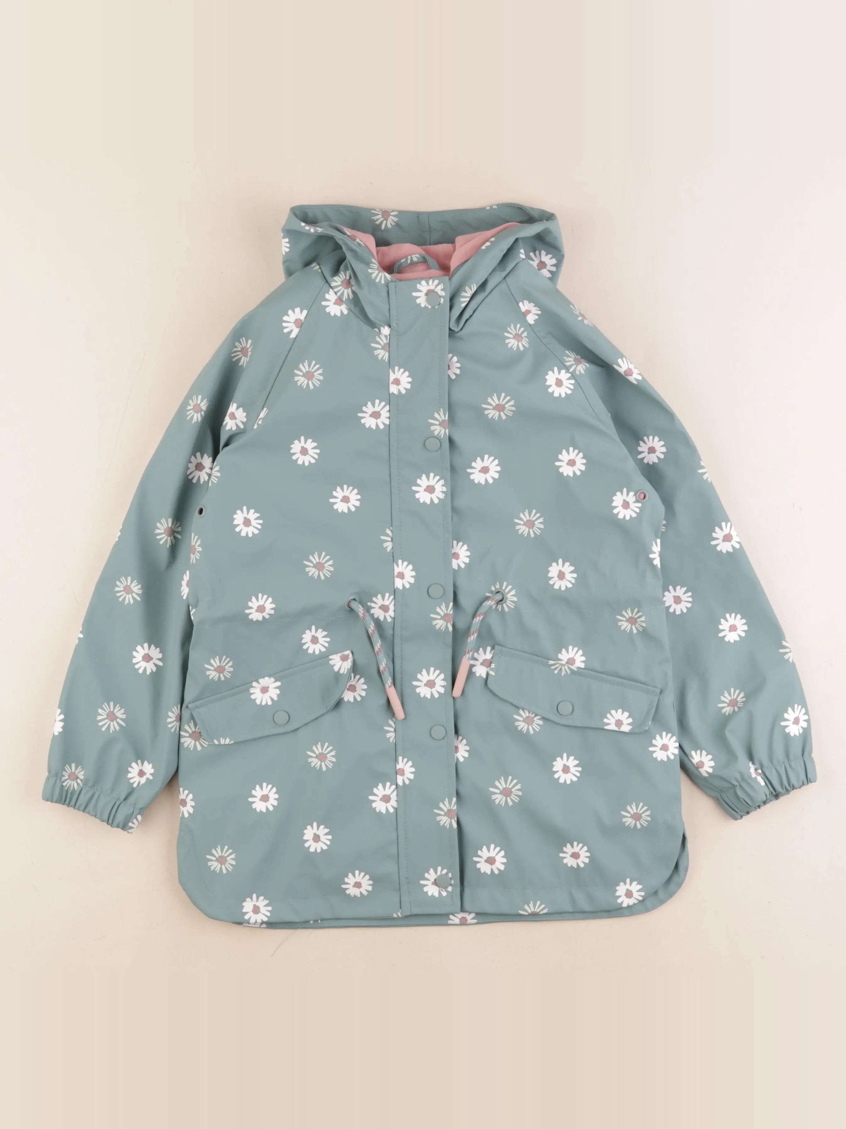 Vertbaudet - imperméable vert - 7 ans