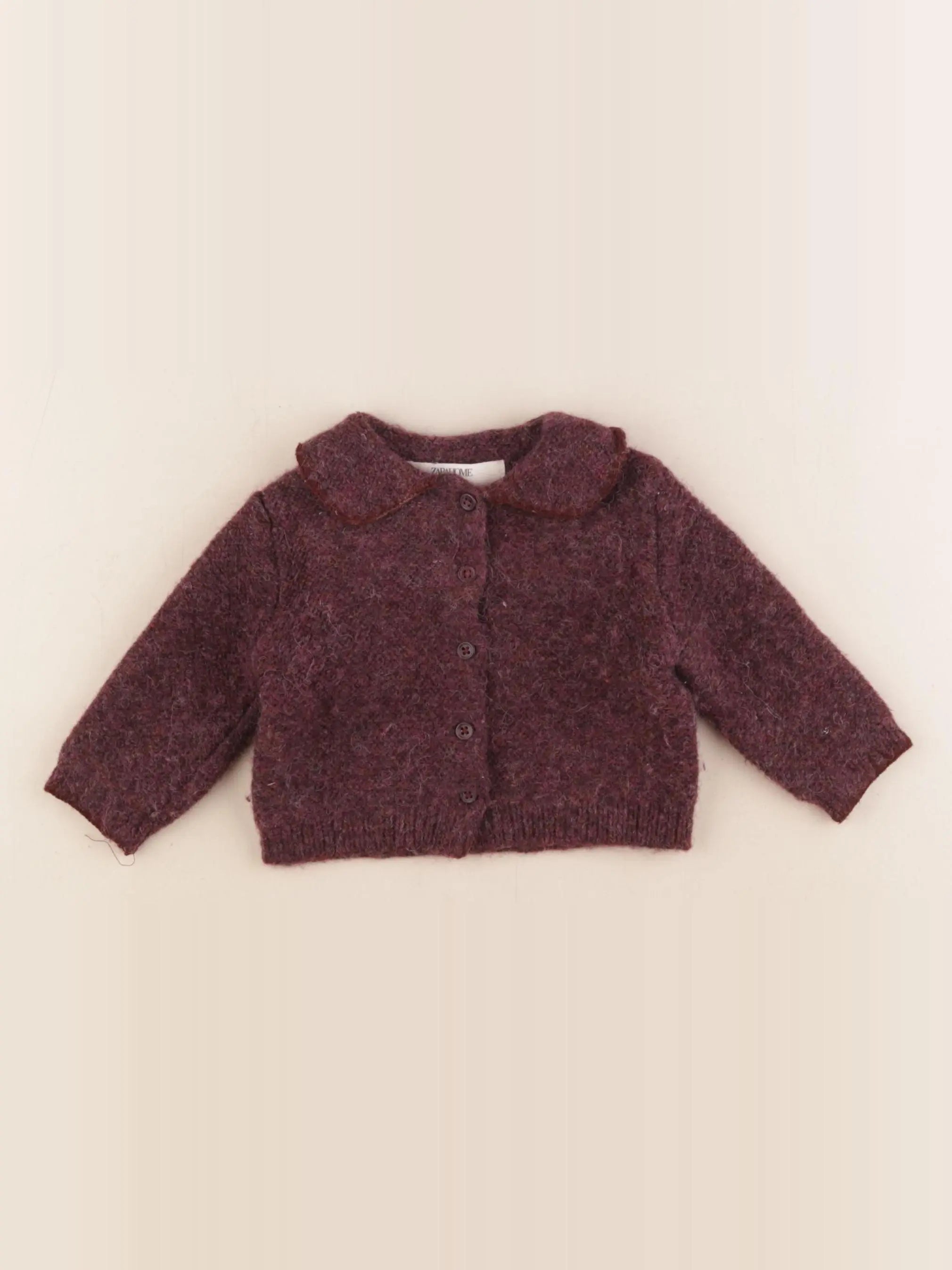 Zara - gilet violet - 1/3 mois