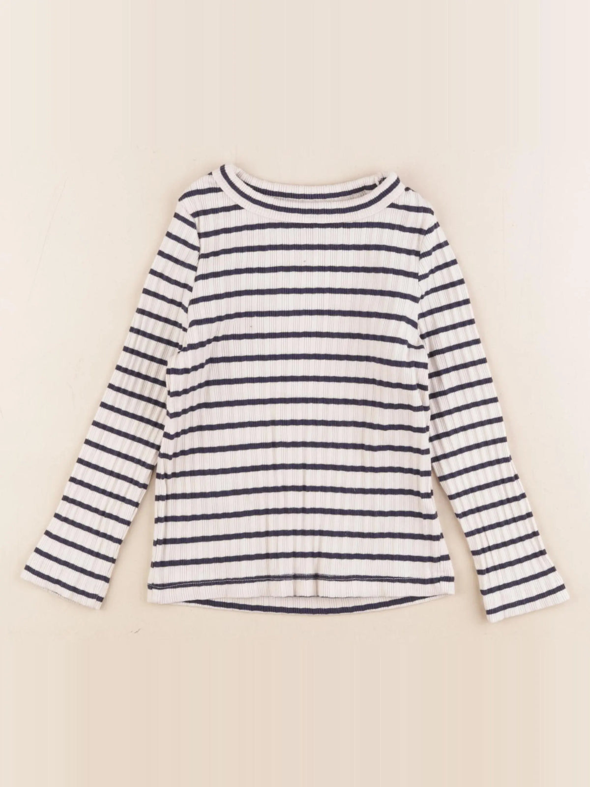 Monoprix - tee-shirt beige, bleu - 4 ans