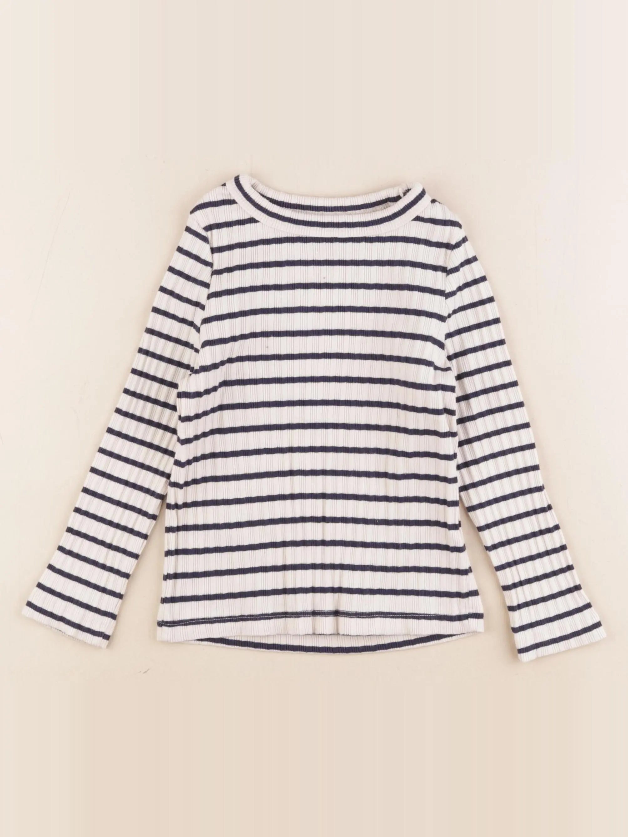 Monoprix - tee-shirt beige, bleu - 4 ans