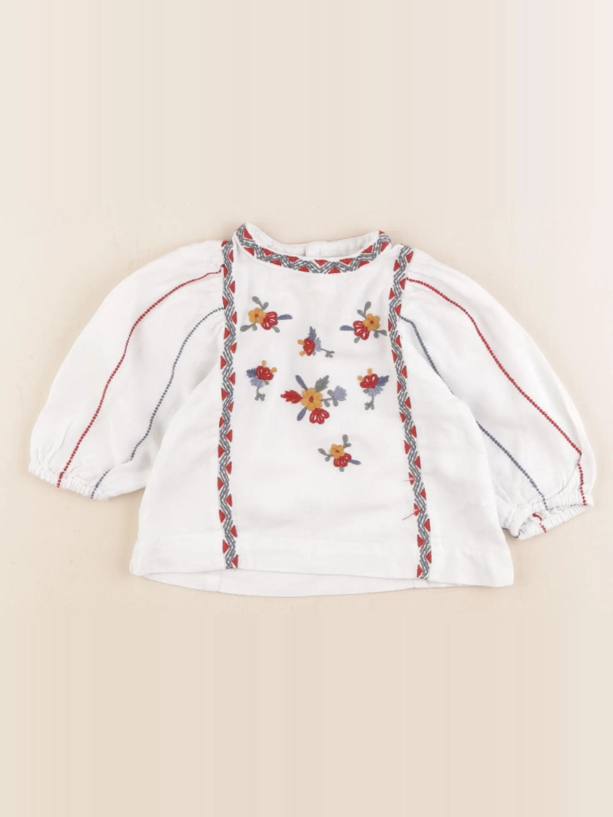 Boutchou - blouse blanc - 6 mois