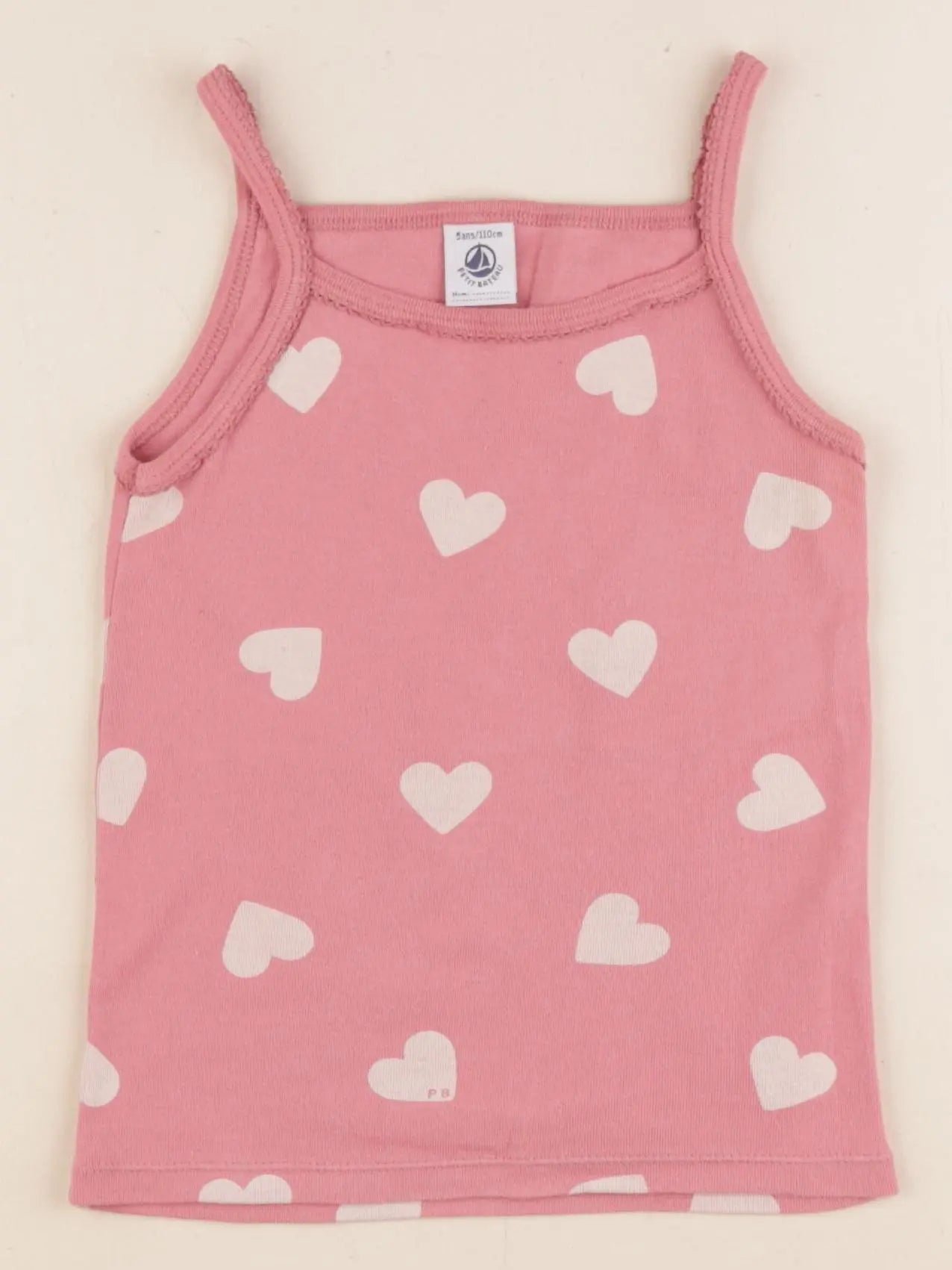 Petit Bateau - maillot de corps rose - 5 ans