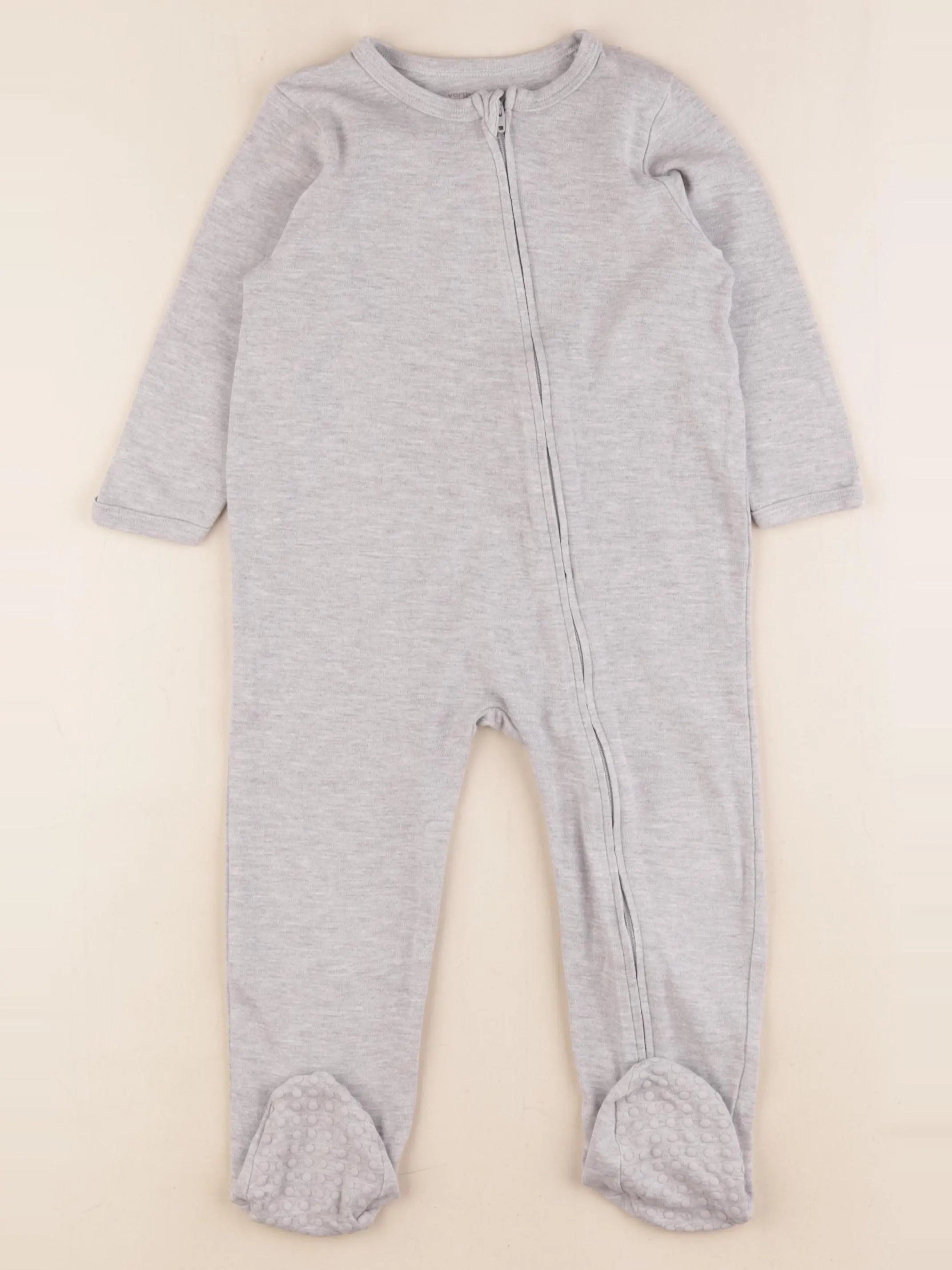 Vertbaudet - pyjama coton gris - 24 mois