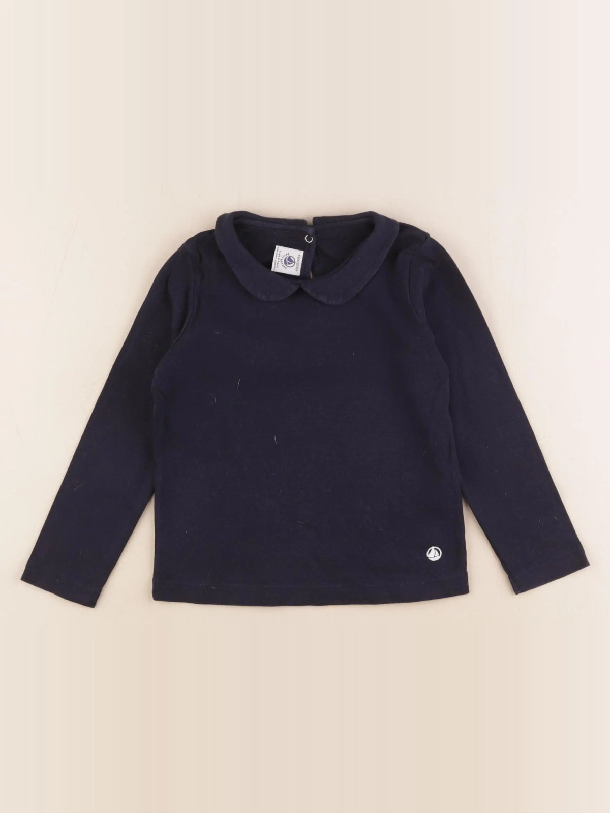 Petit Bateau - tee-shirt bleu - 4 ans