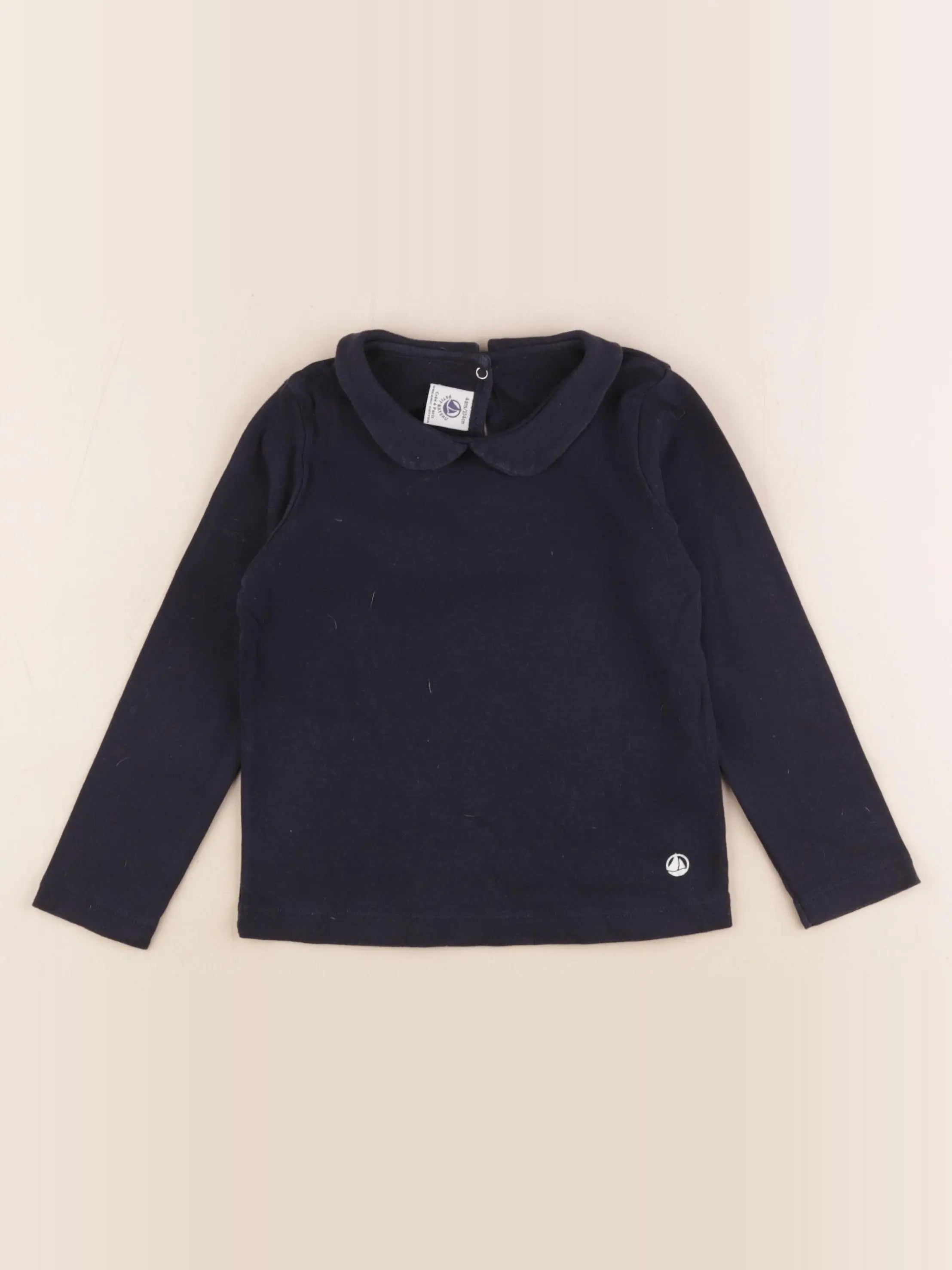 Petit Bateau - tee-shirt bleu - 4 ans