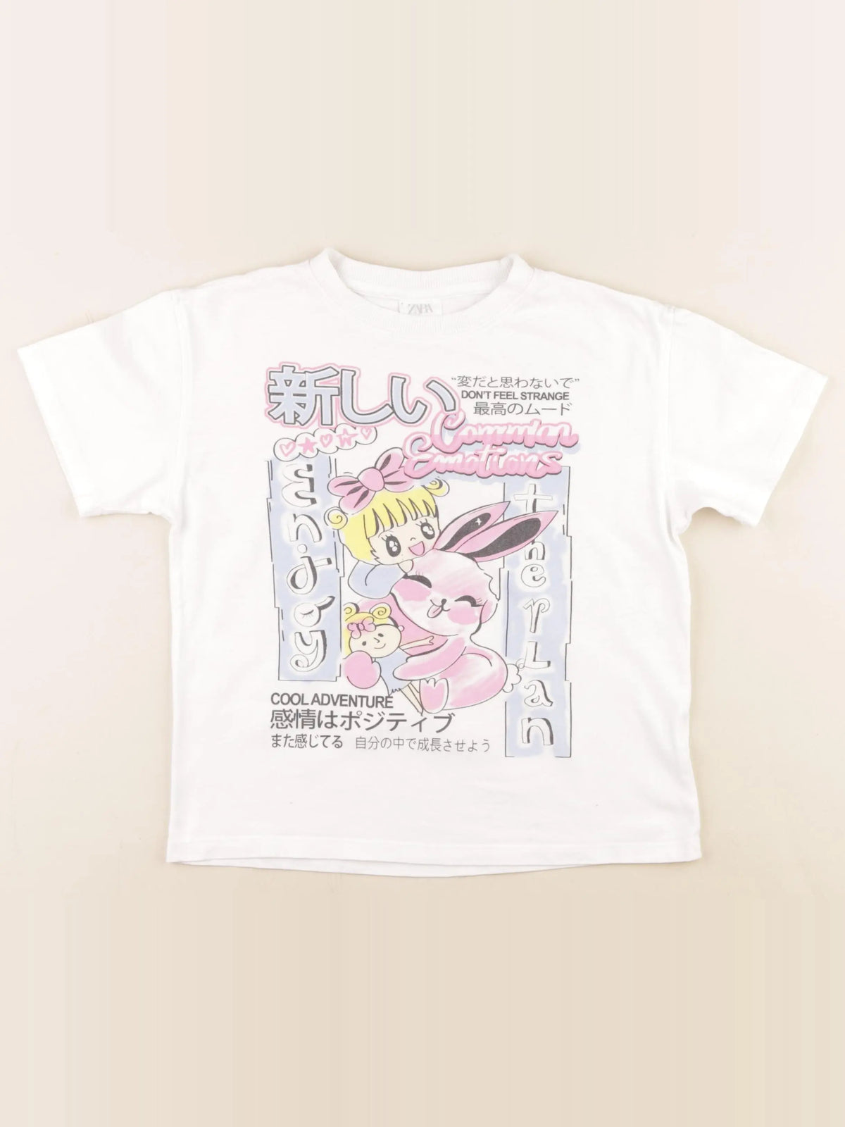 Zara - tee-shirt blanc - 6/7 ans