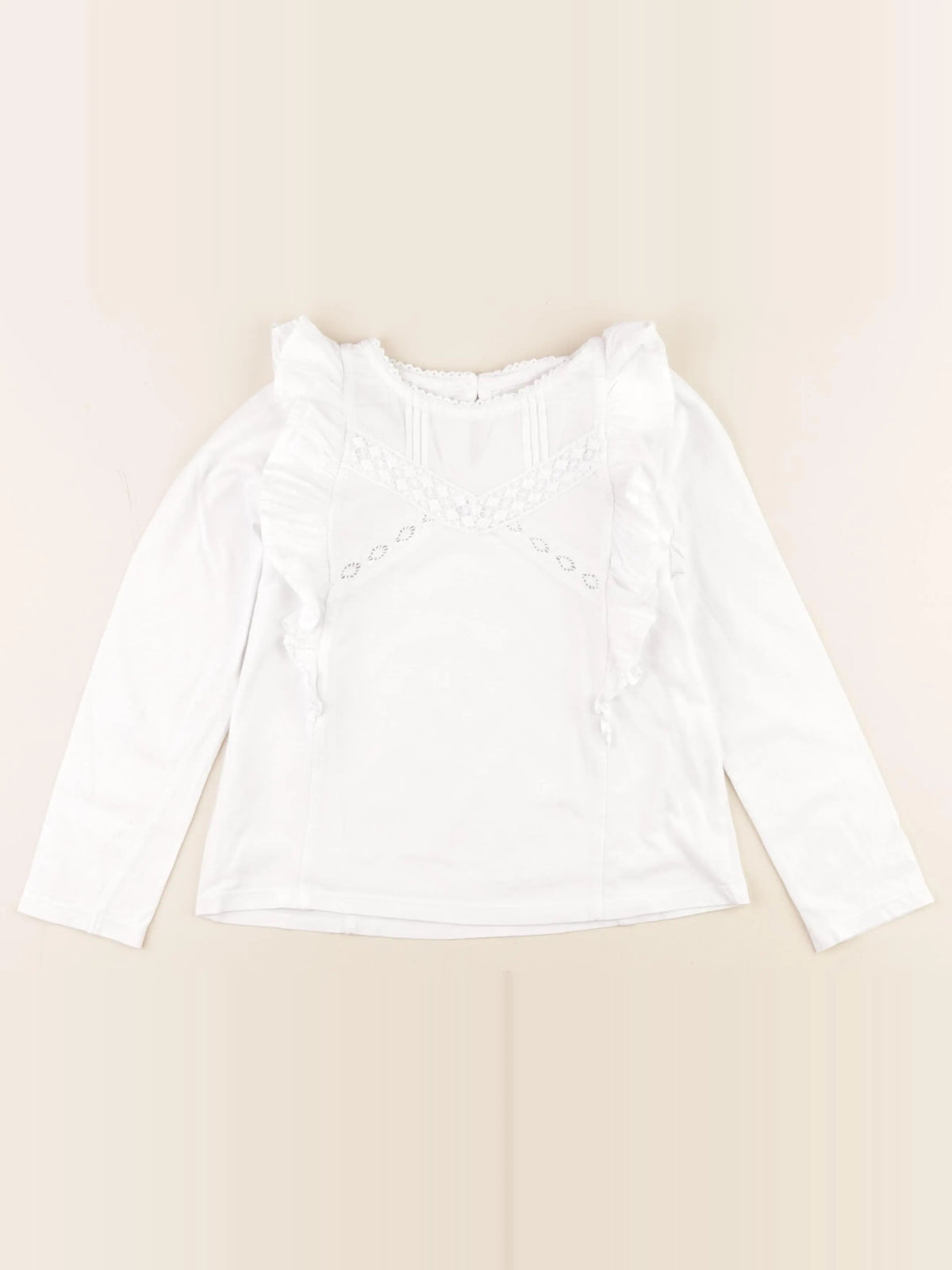 Cyrillus - tee-shirt blanc - 8 ans
