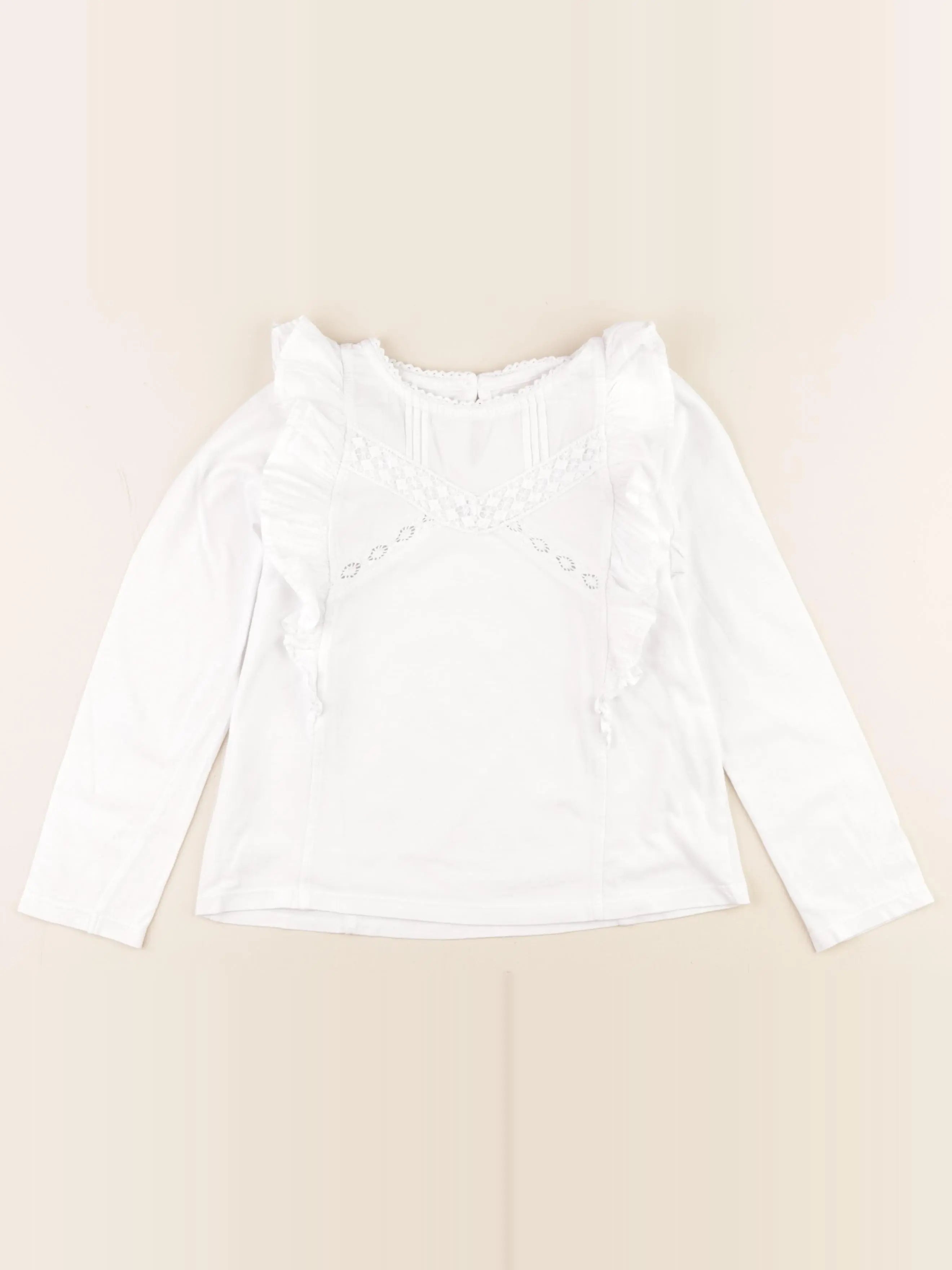 Cyrillus - tee-shirt blanc - 8 ans