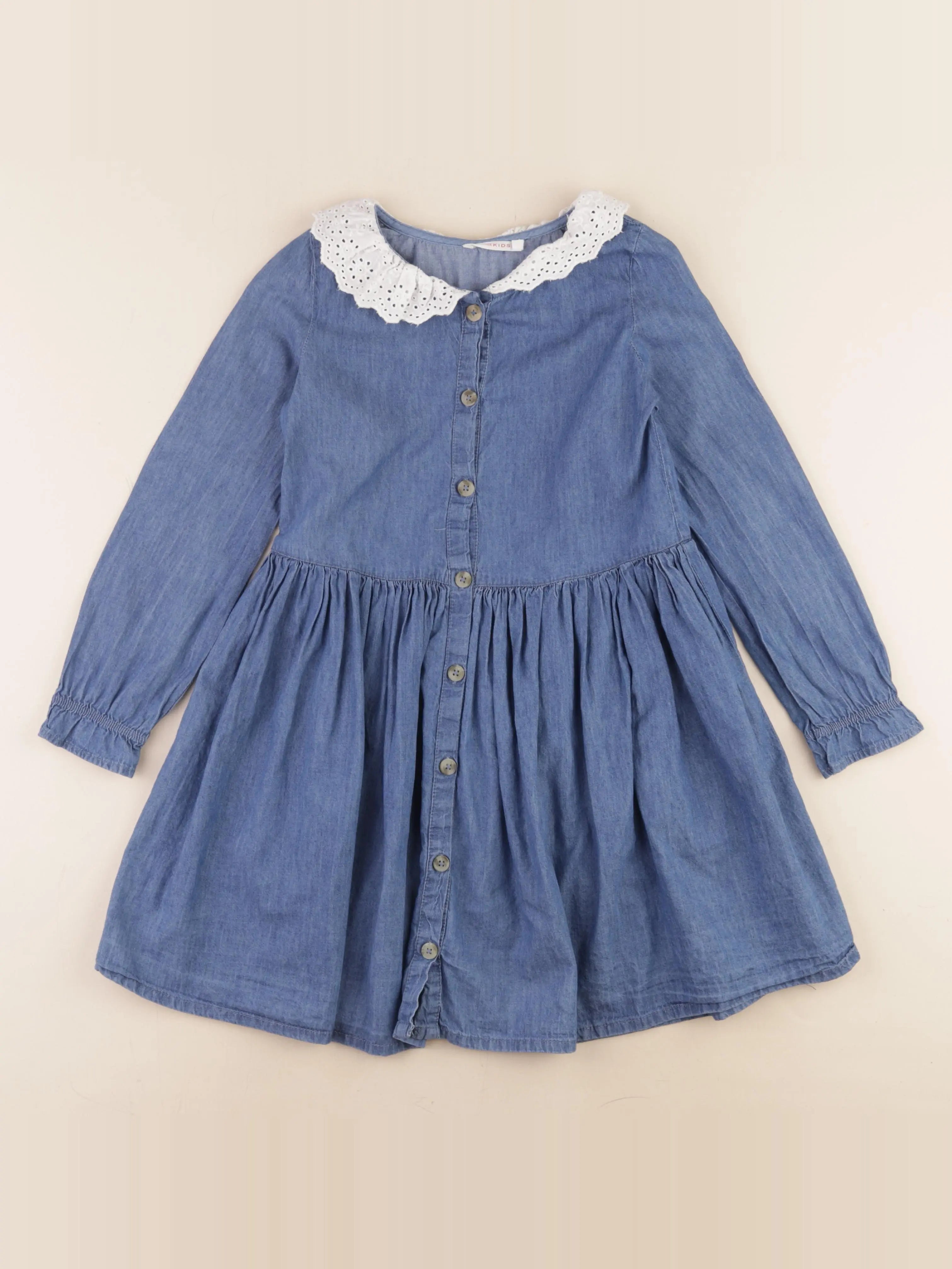 Monoprix - robe bleu - 8 ans