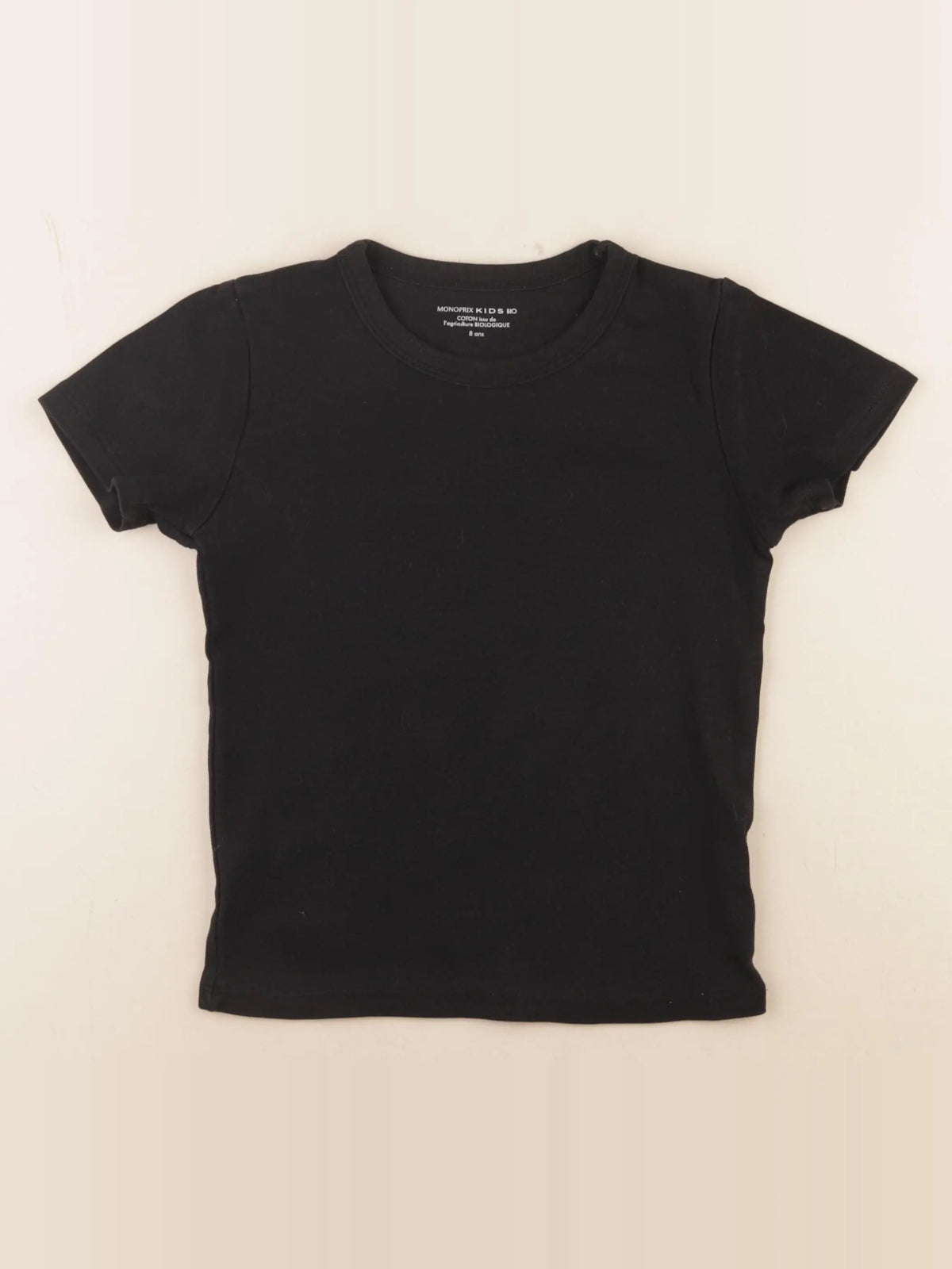 Monoprix - tee-shirt noir - 8 ans