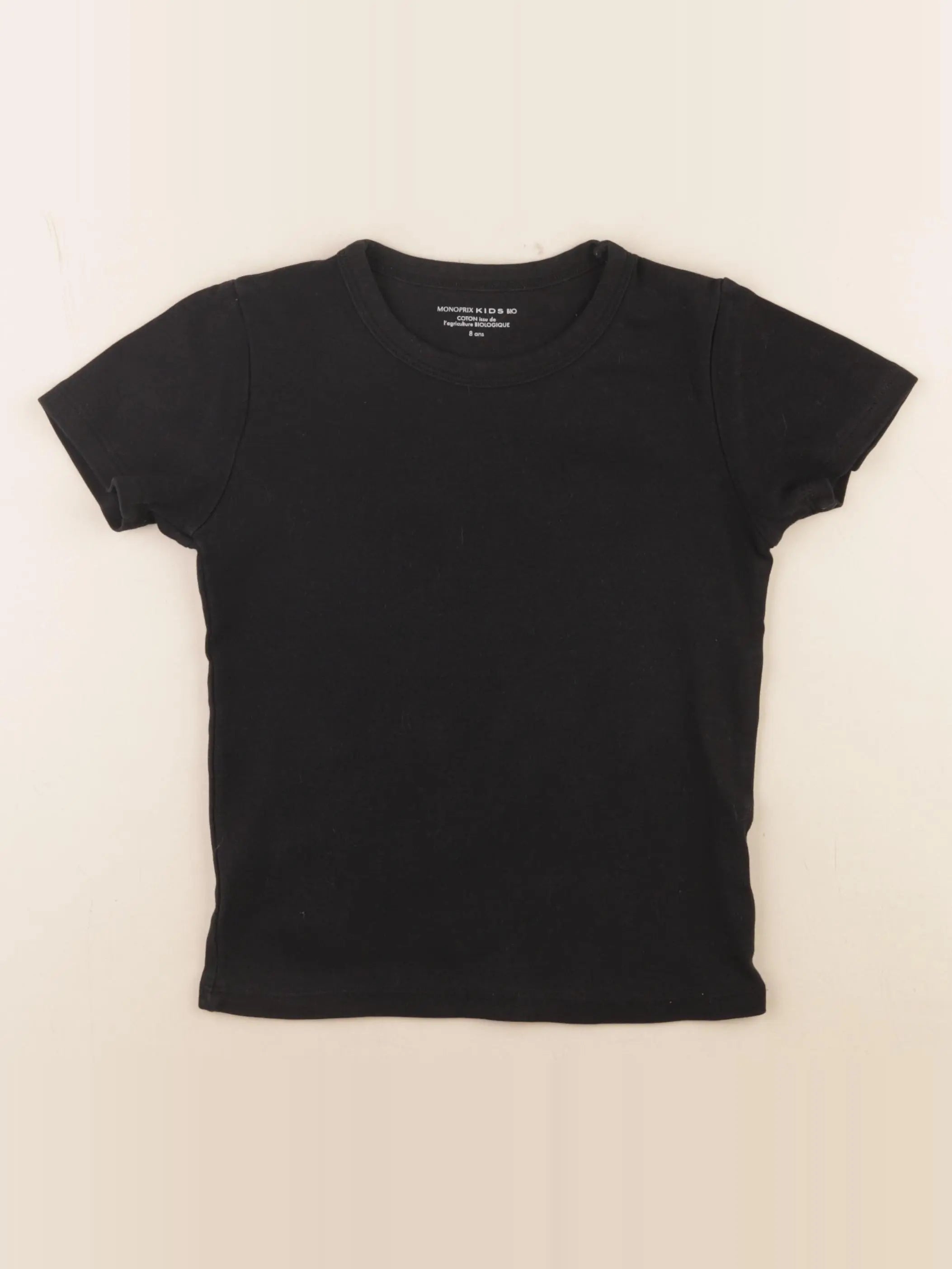 Monoprix - tee-shirt noir - 8 ans