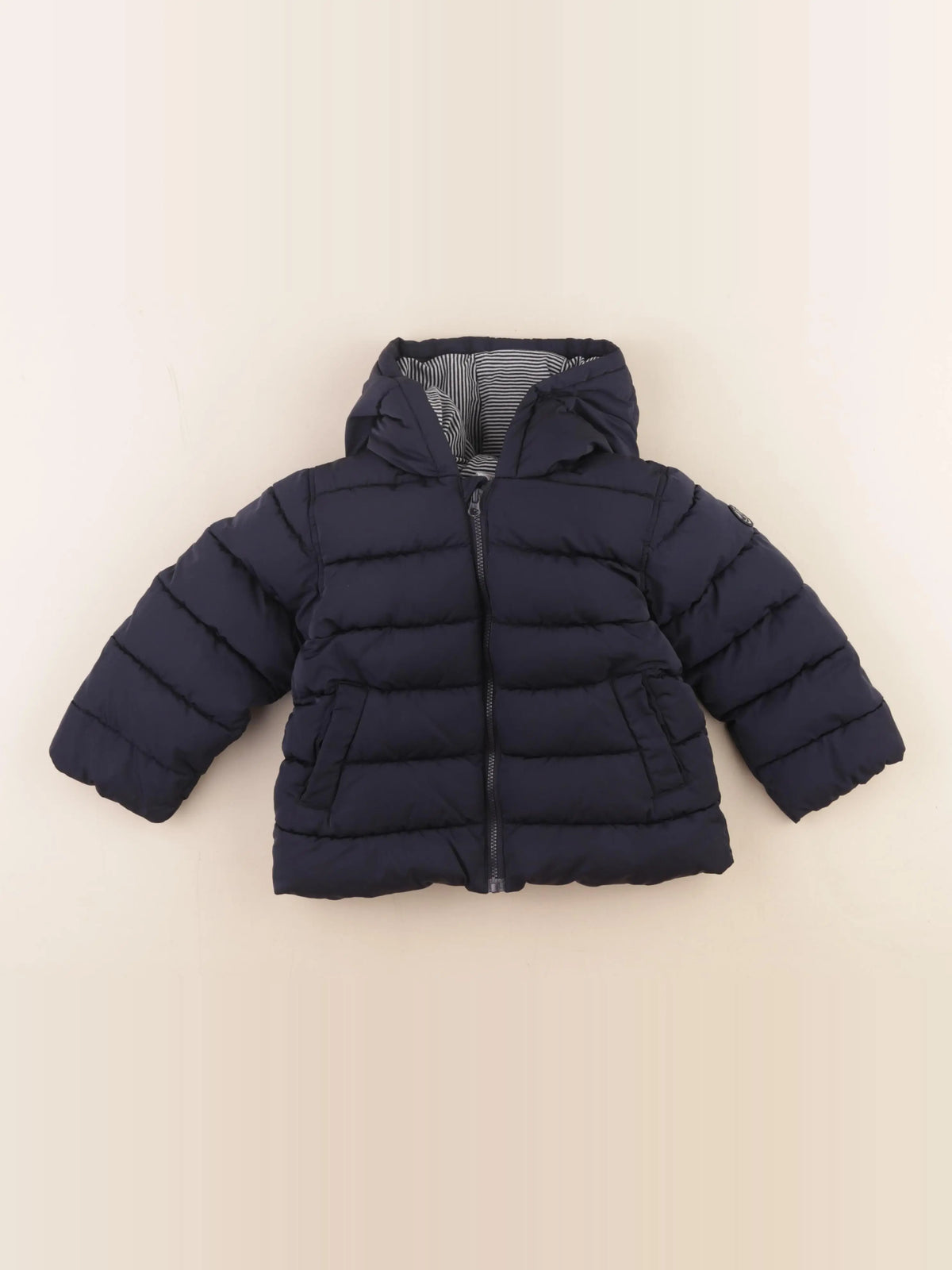 Petit Bateau - doudoune bleu - 24 mois