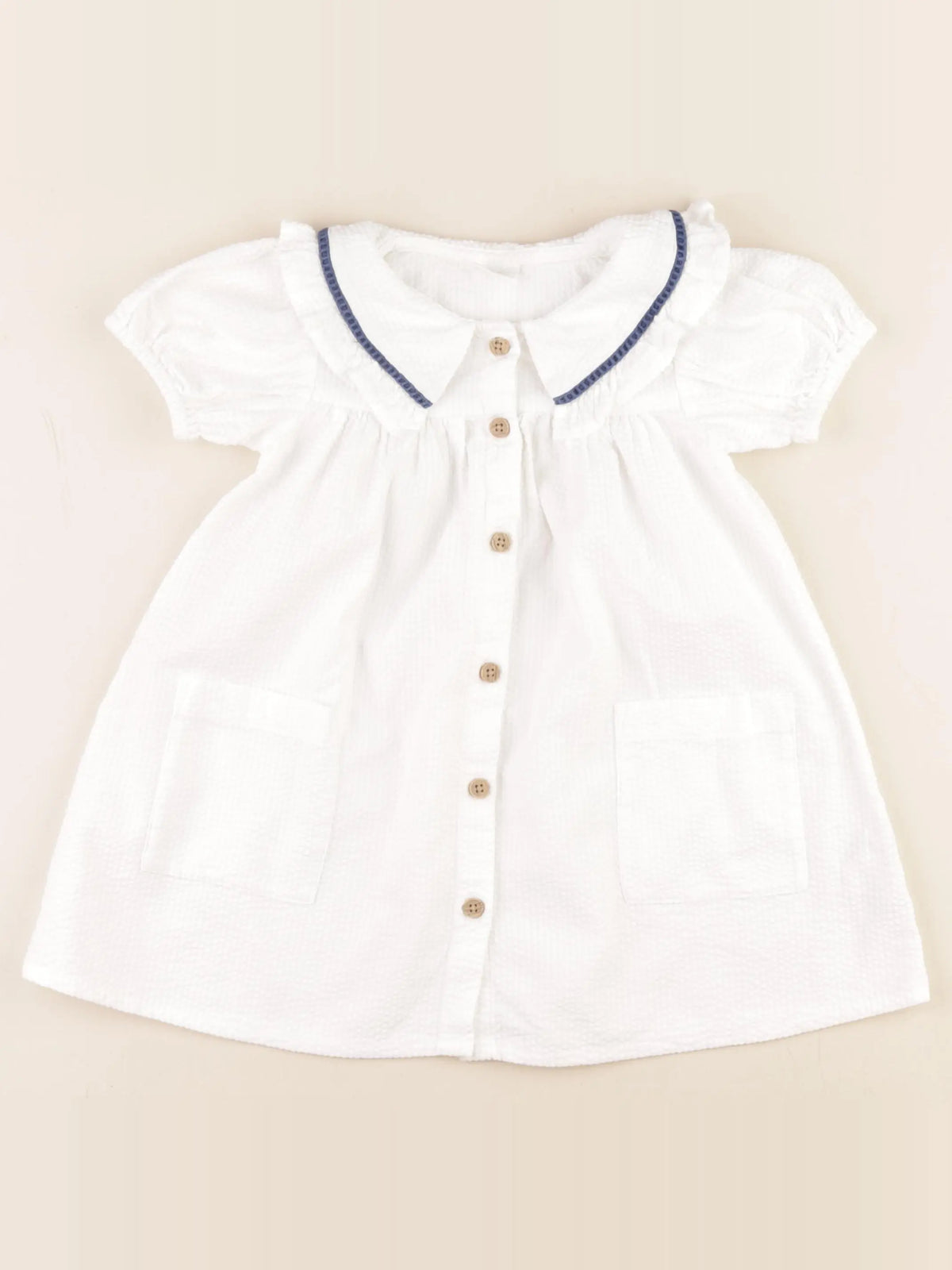 Next - robe blanc - 12/18 mois