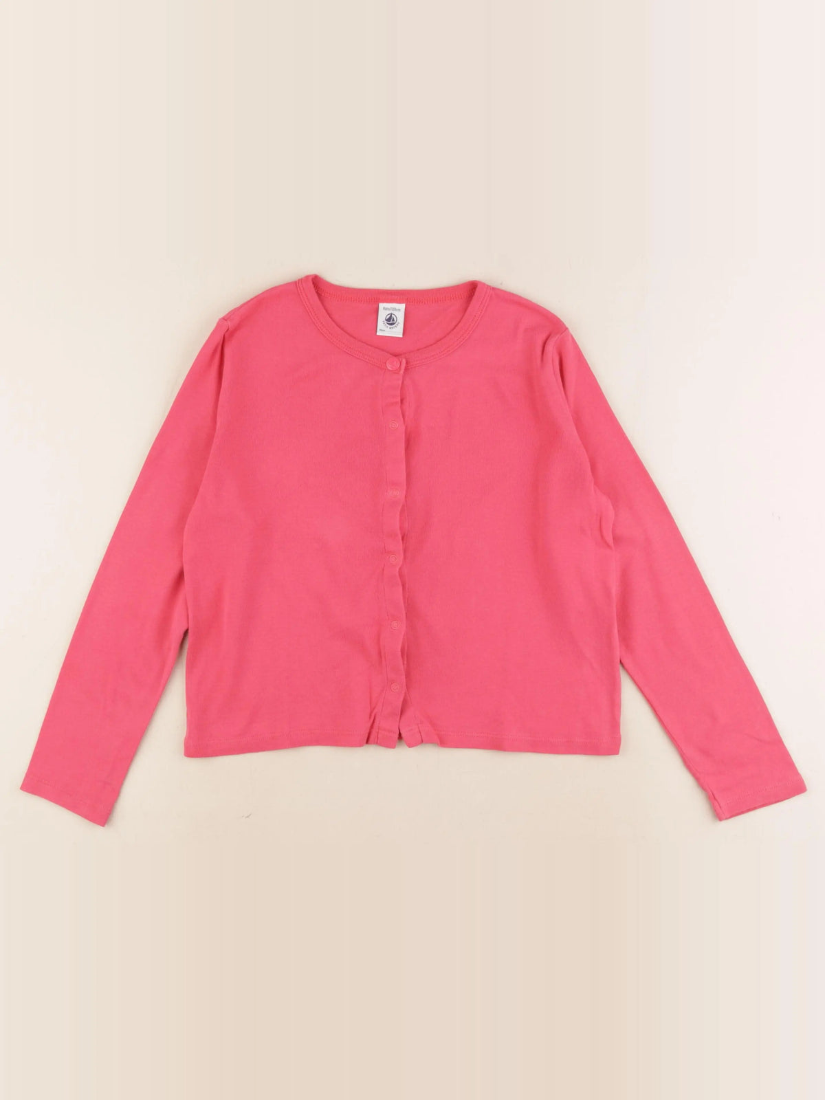 Petit Bateau - tee-shirt rose - 8 ans