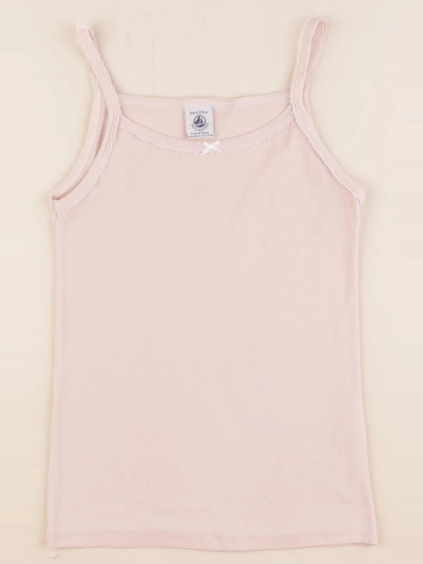 Petit Bateau - maillot de corps rose - 8 ans