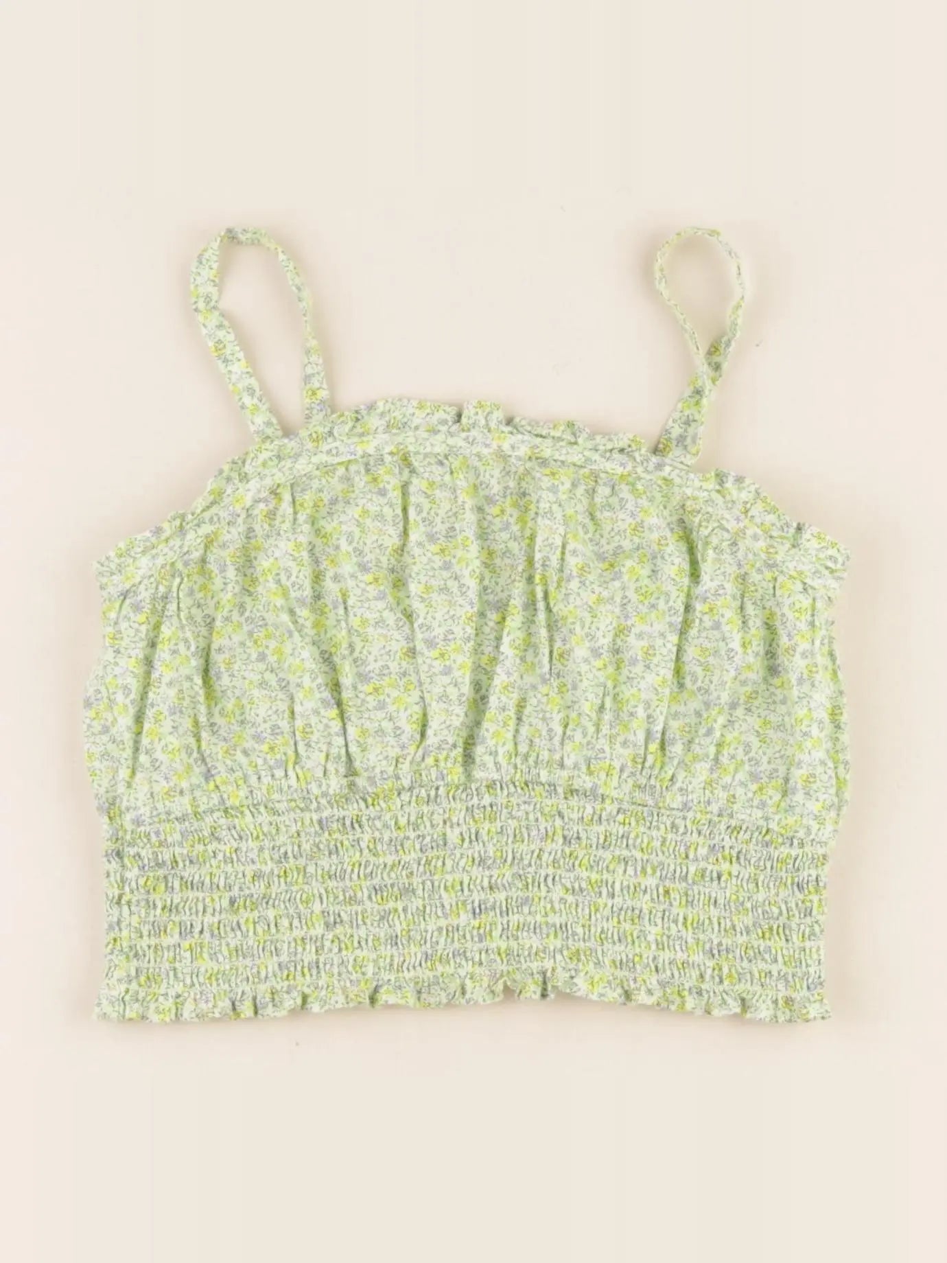Zara - blouse courte vert - 8 ans