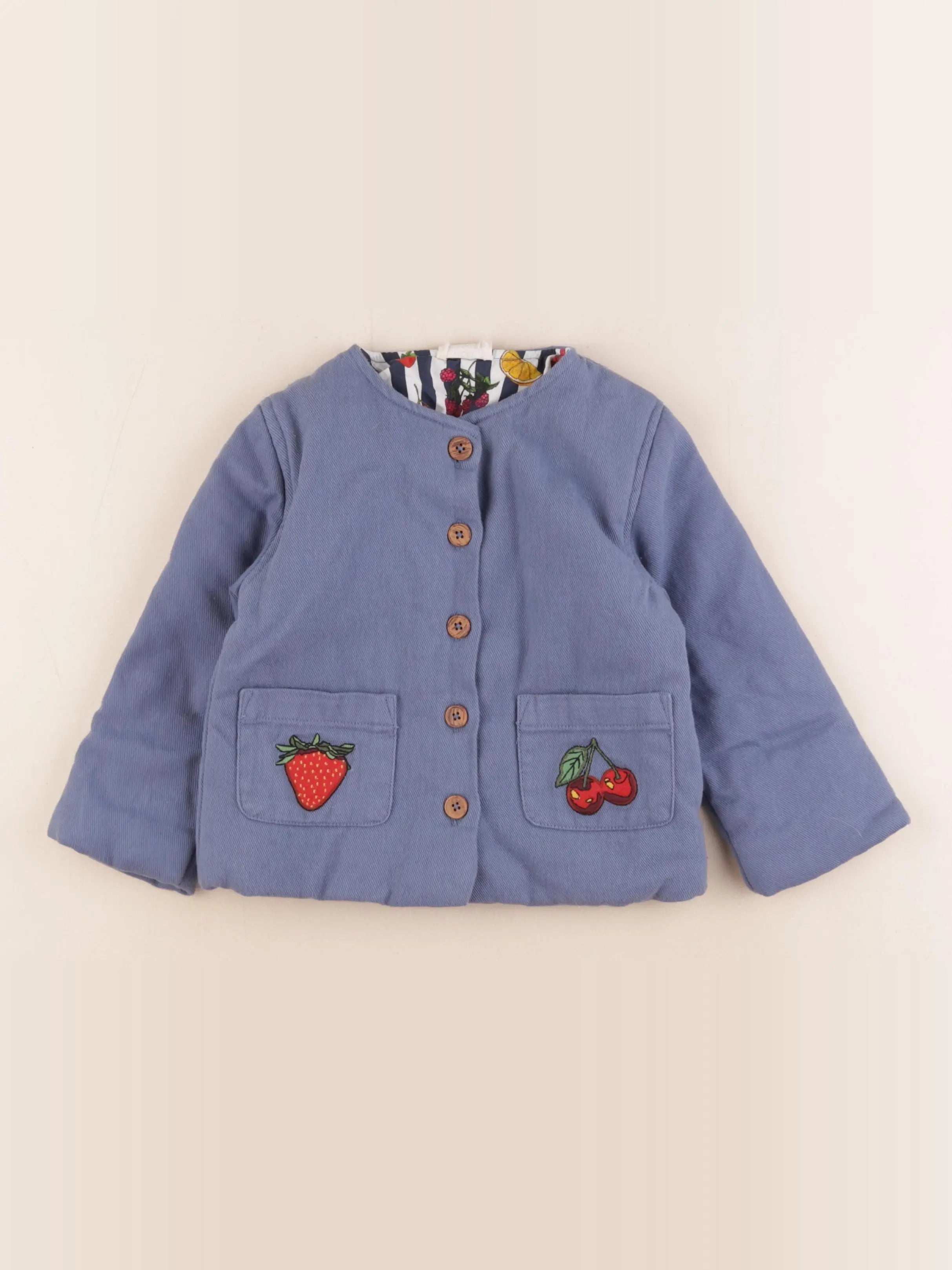 Monoprix x Vicki Murdoch - veste doublé bleu - 24/36 mois