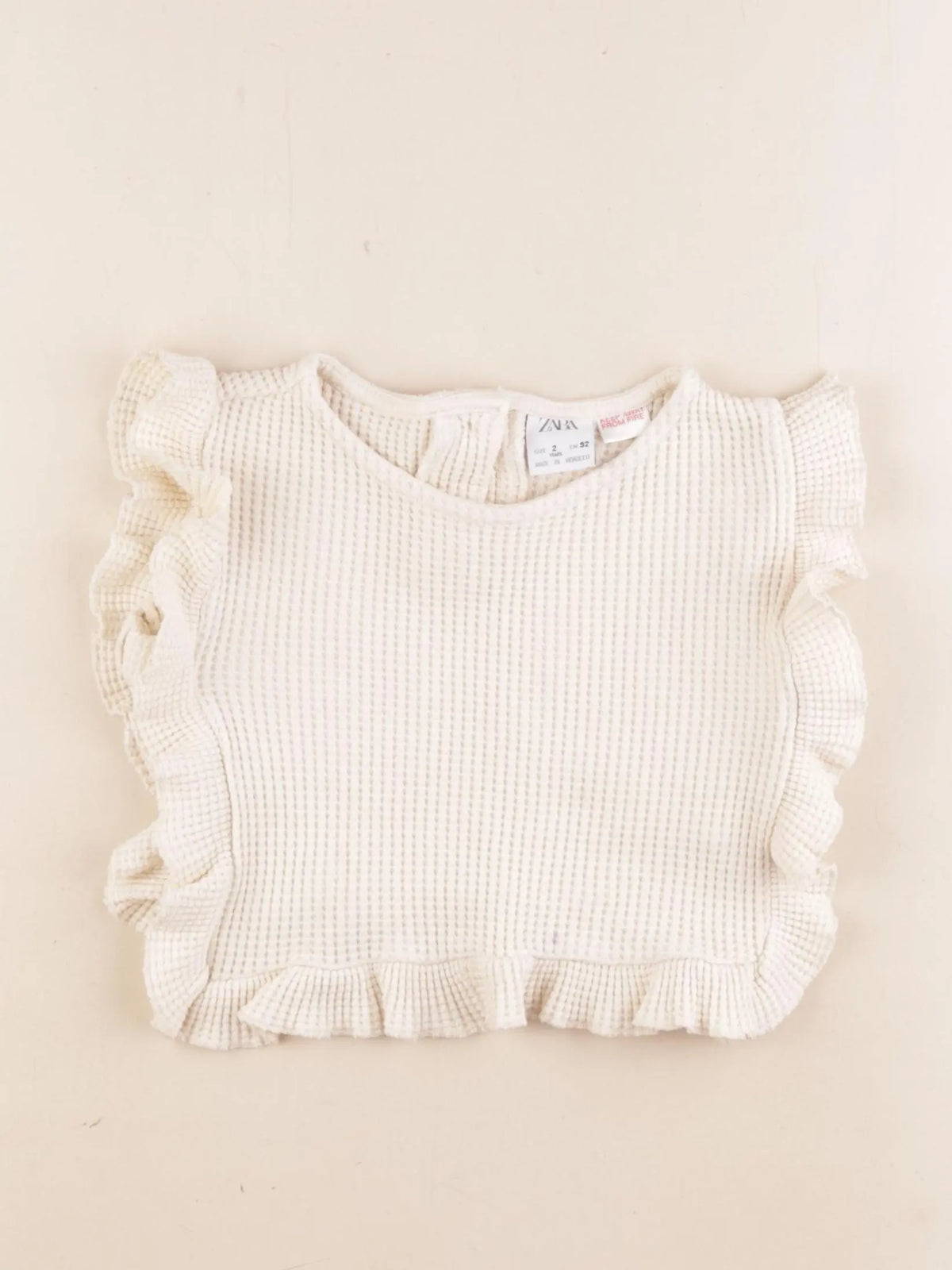 Zara - tee-shirt beige - 2 ans