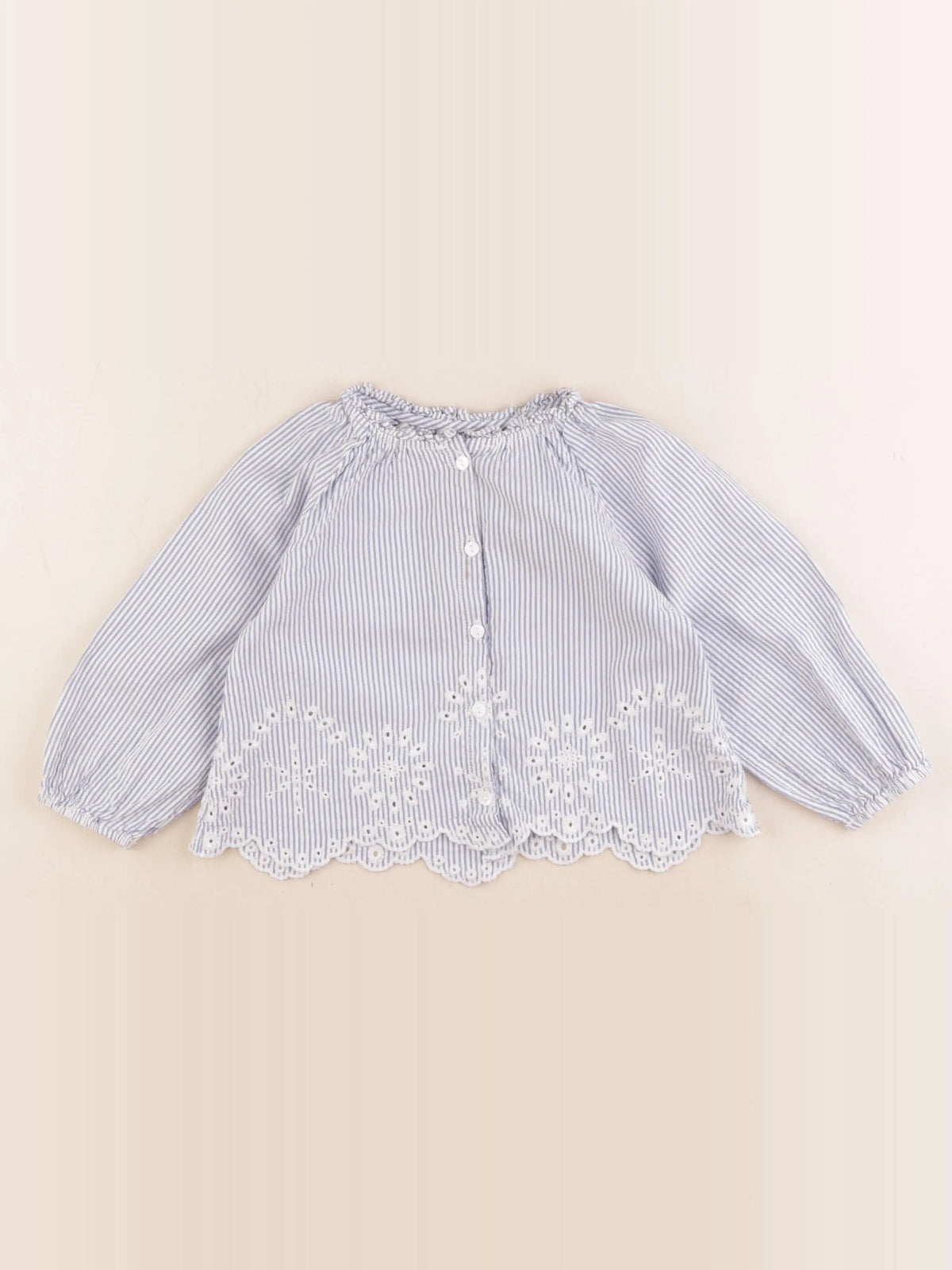 Zara - blouse bleu - 2 ans