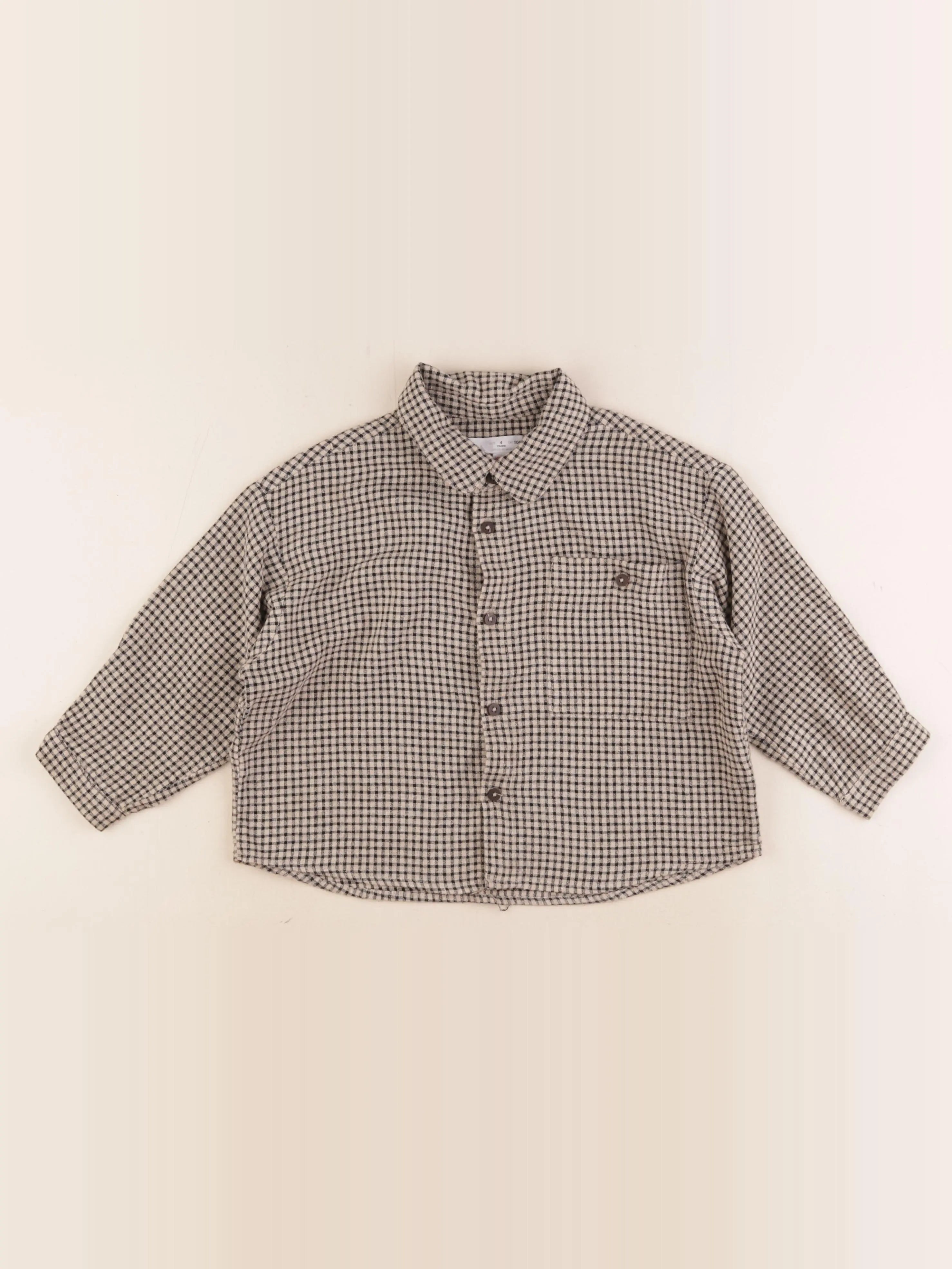 Zara - chemise beige - 4 ans