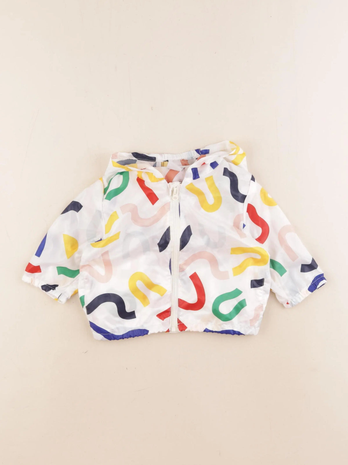 Petit Bateau - coupe-vent blanc - 6 mois