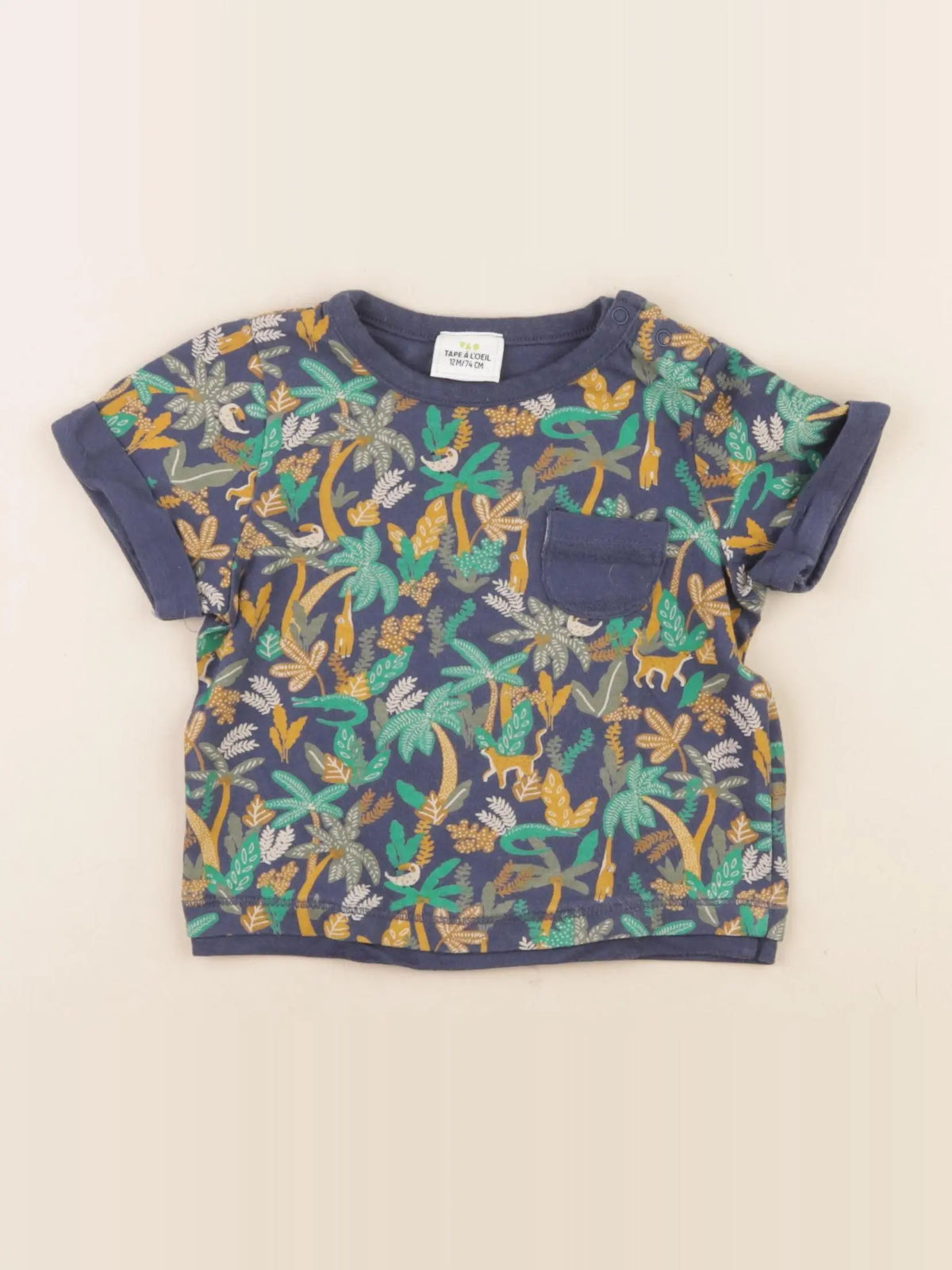 Tape à l'oeil - tee-shirt multicolore - 12 mois