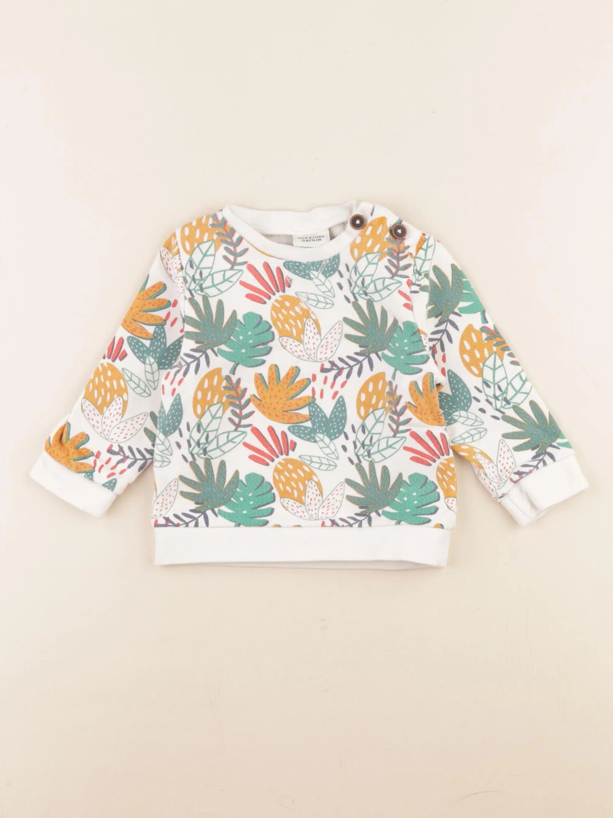 Tape à l'oeil - sweat multicolore - 12 mois