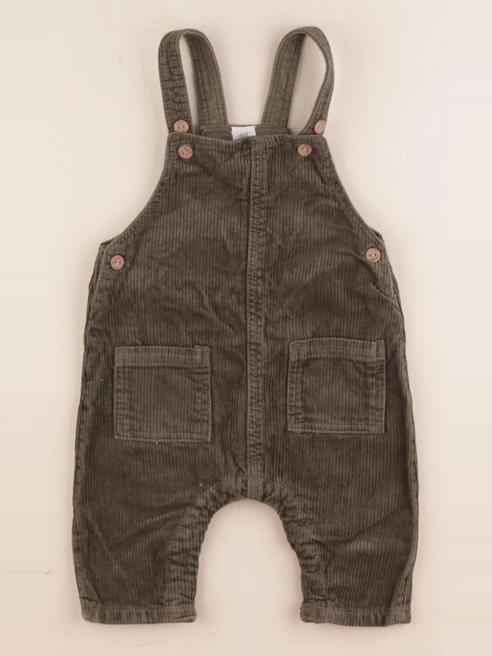 H&M - salopette vert - 4/6 mois