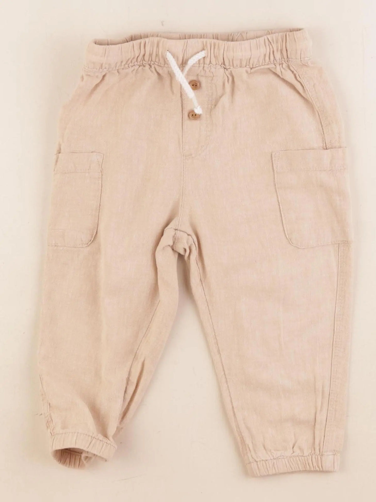 H&M - pantalon beige - 12/18 mois